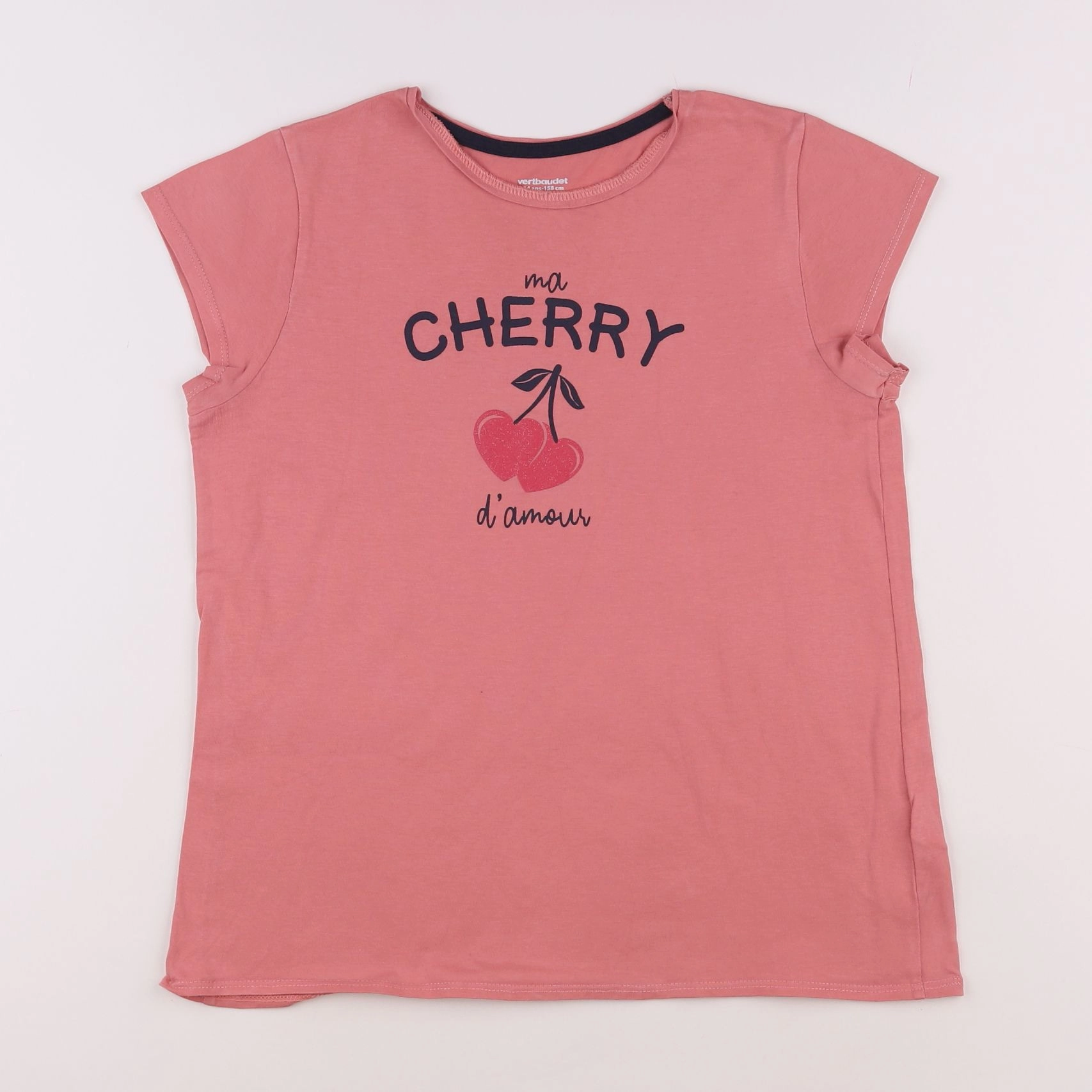 Vertbaudet - tee-shirt rose - 14 ans