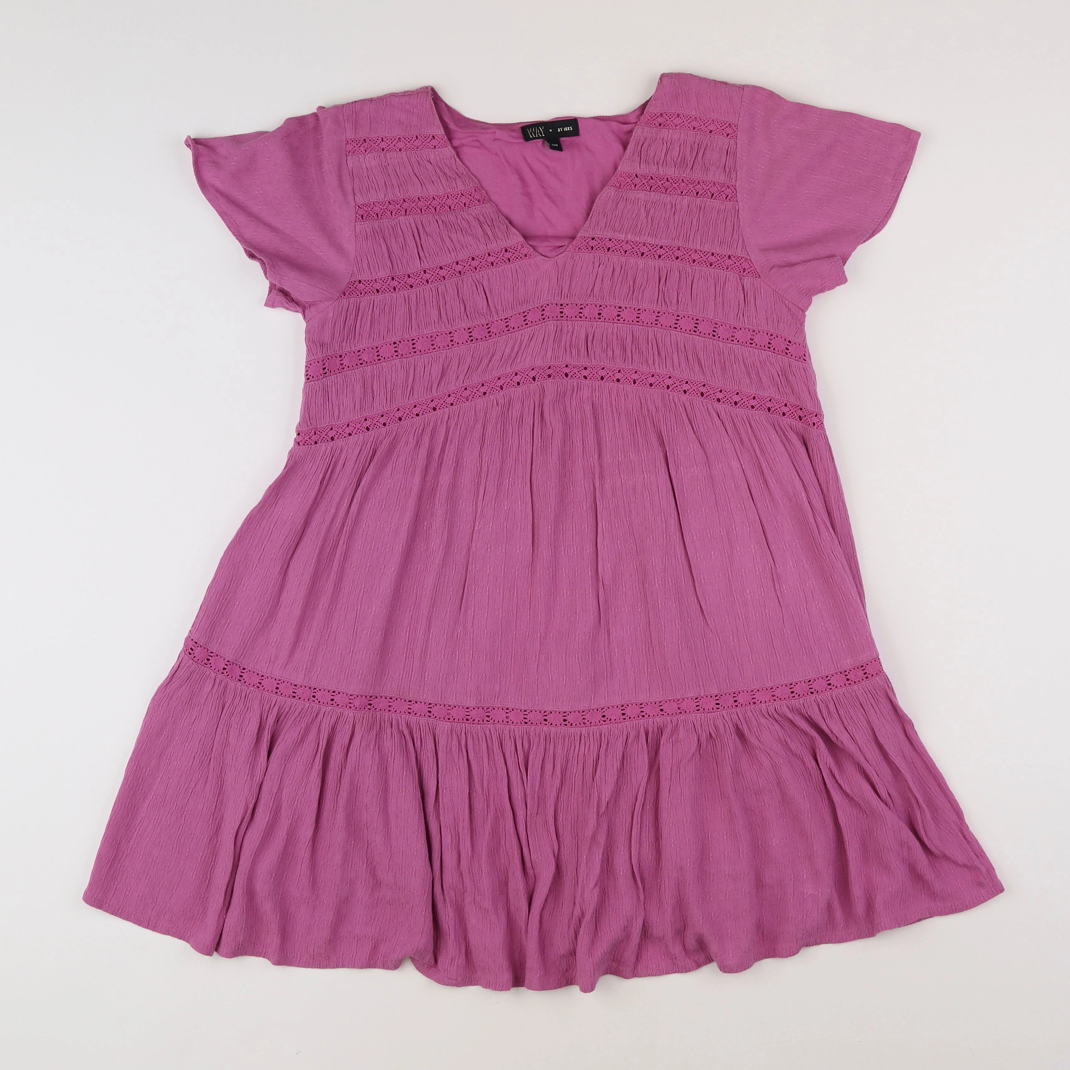 IKKS - robe rose - 10 ans