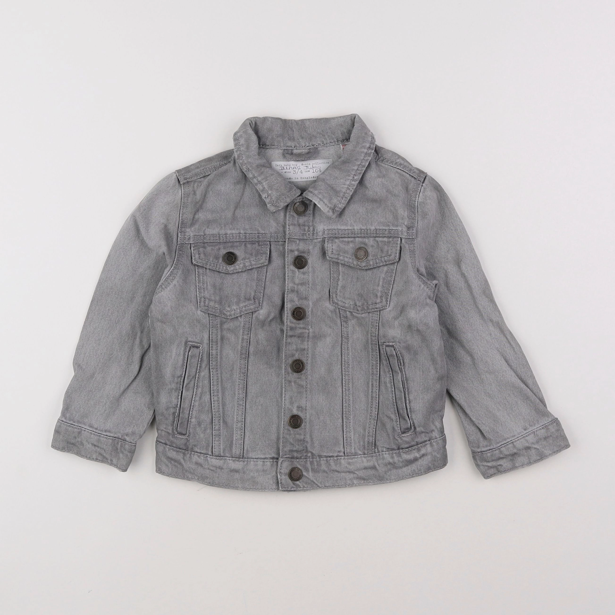 Zara - veste gris - 3/4 ans