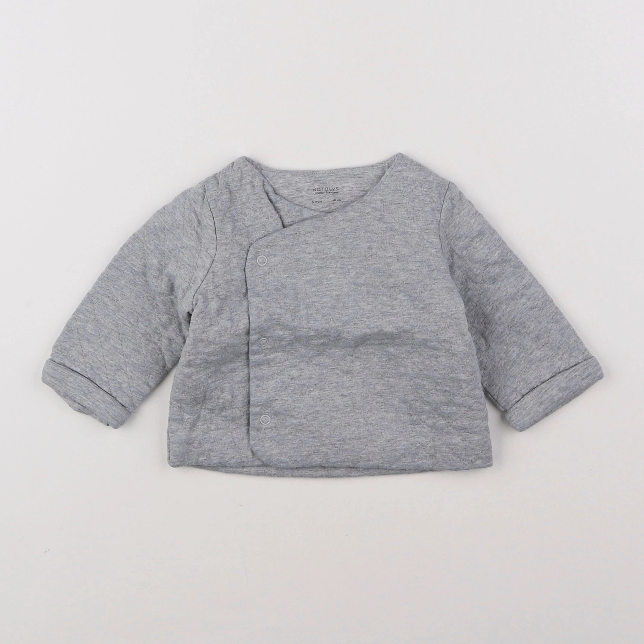 Natalys - sweat gris - 6 mois