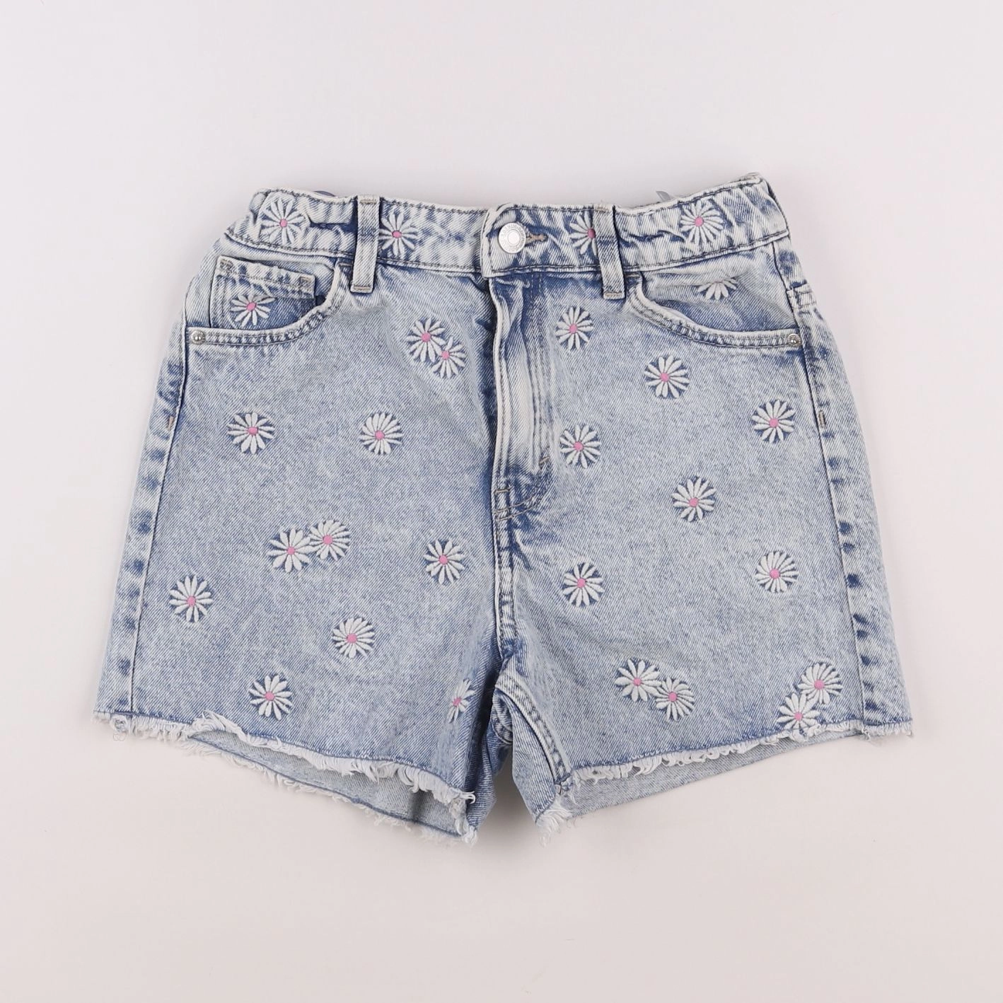 H&M - short bleu - 10/11 ans