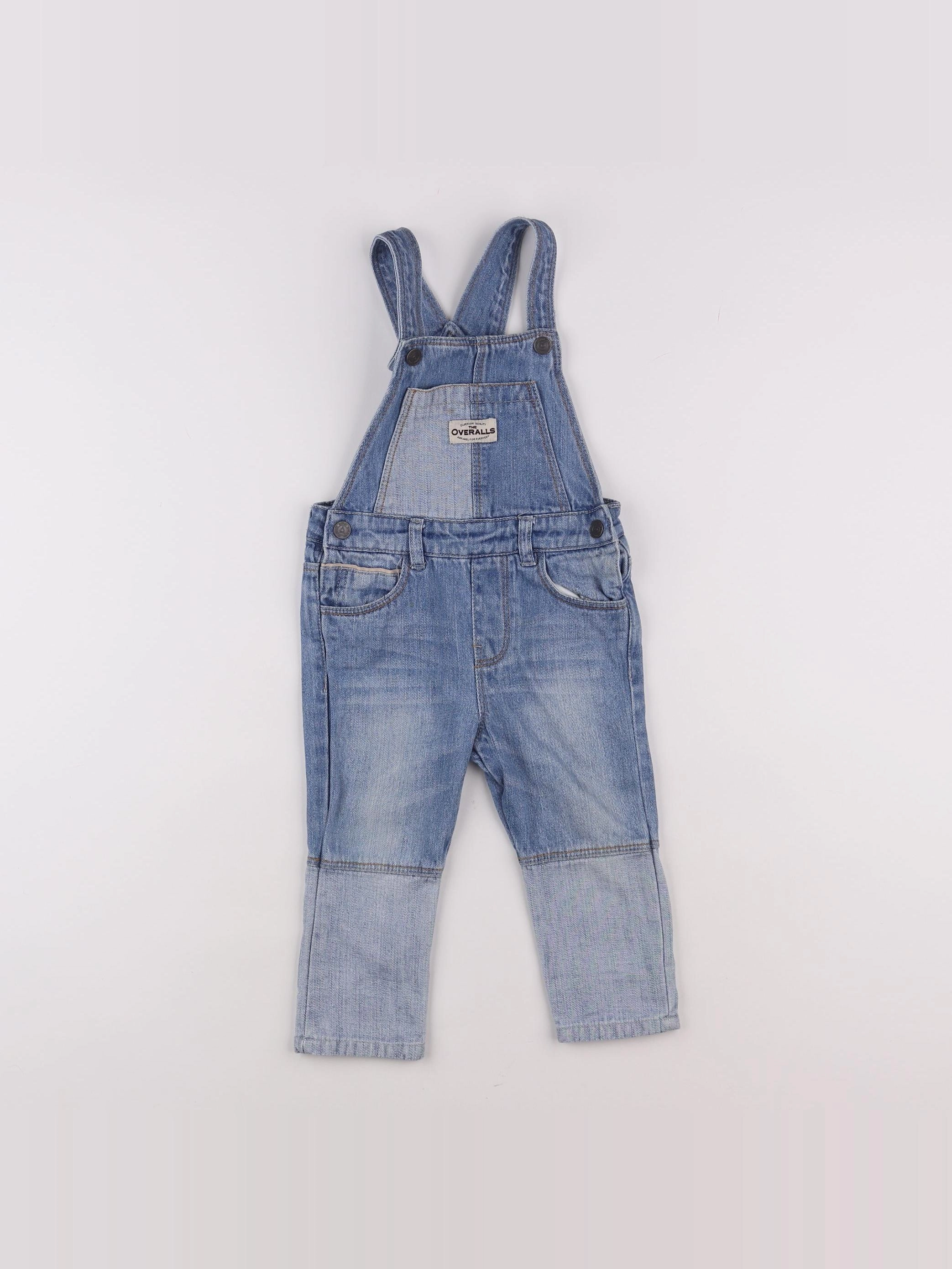 Zara - salopette bleu - 12/18 mois