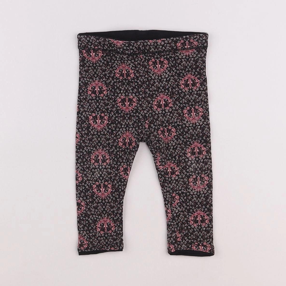 IKKS - legging réversible noir - 6 mois