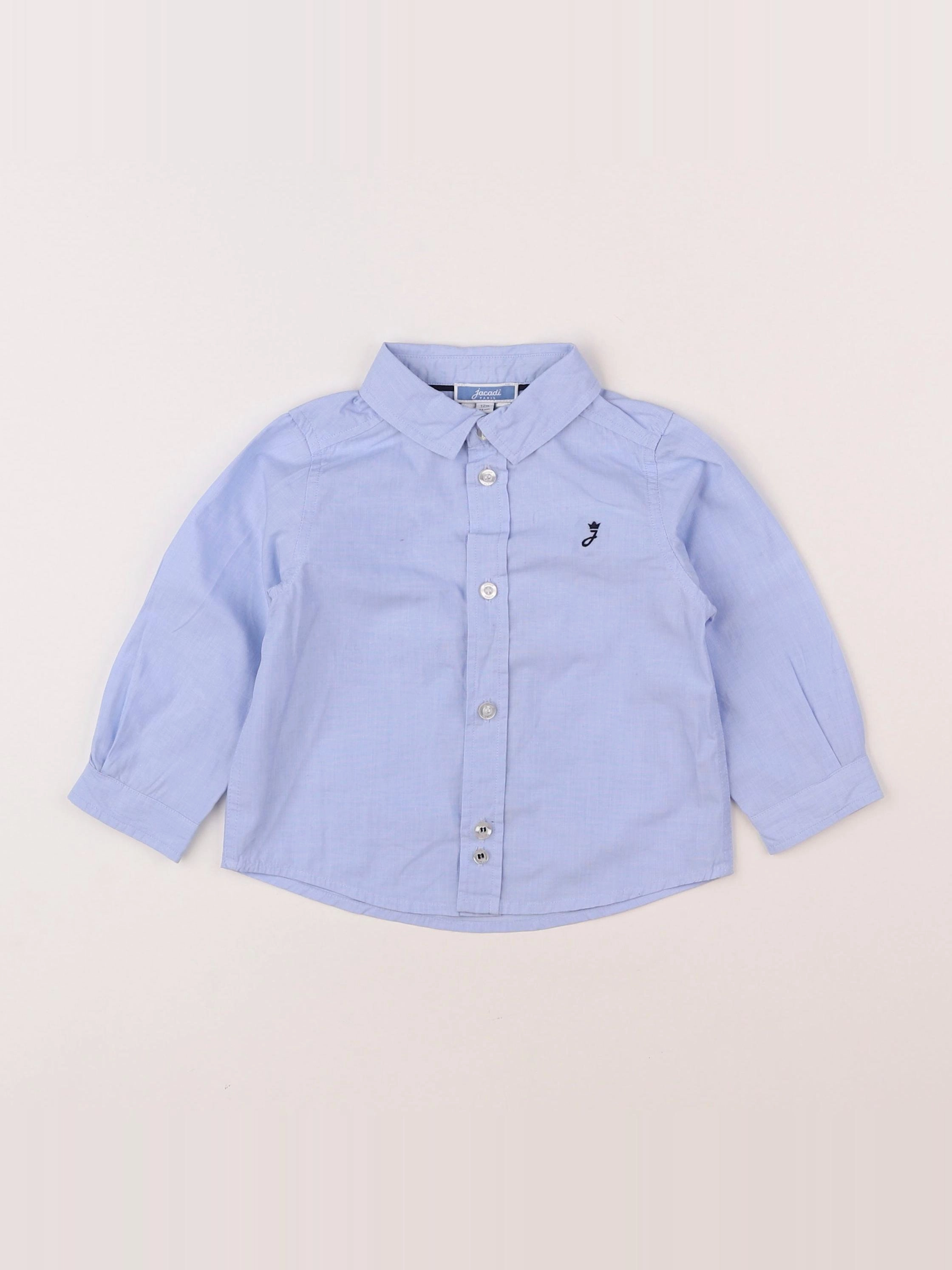 Jacadi - chemise bleu - 12 mois