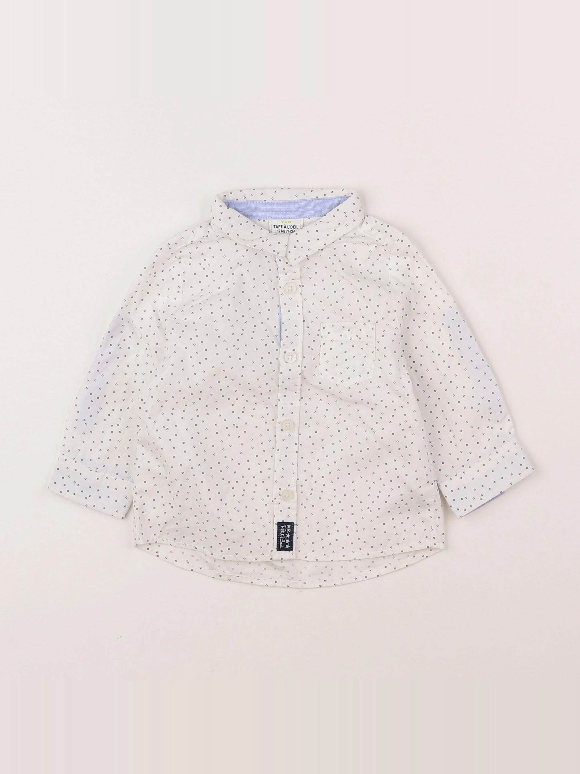 Tape à l'oeil - chemise blanc - 12 mois