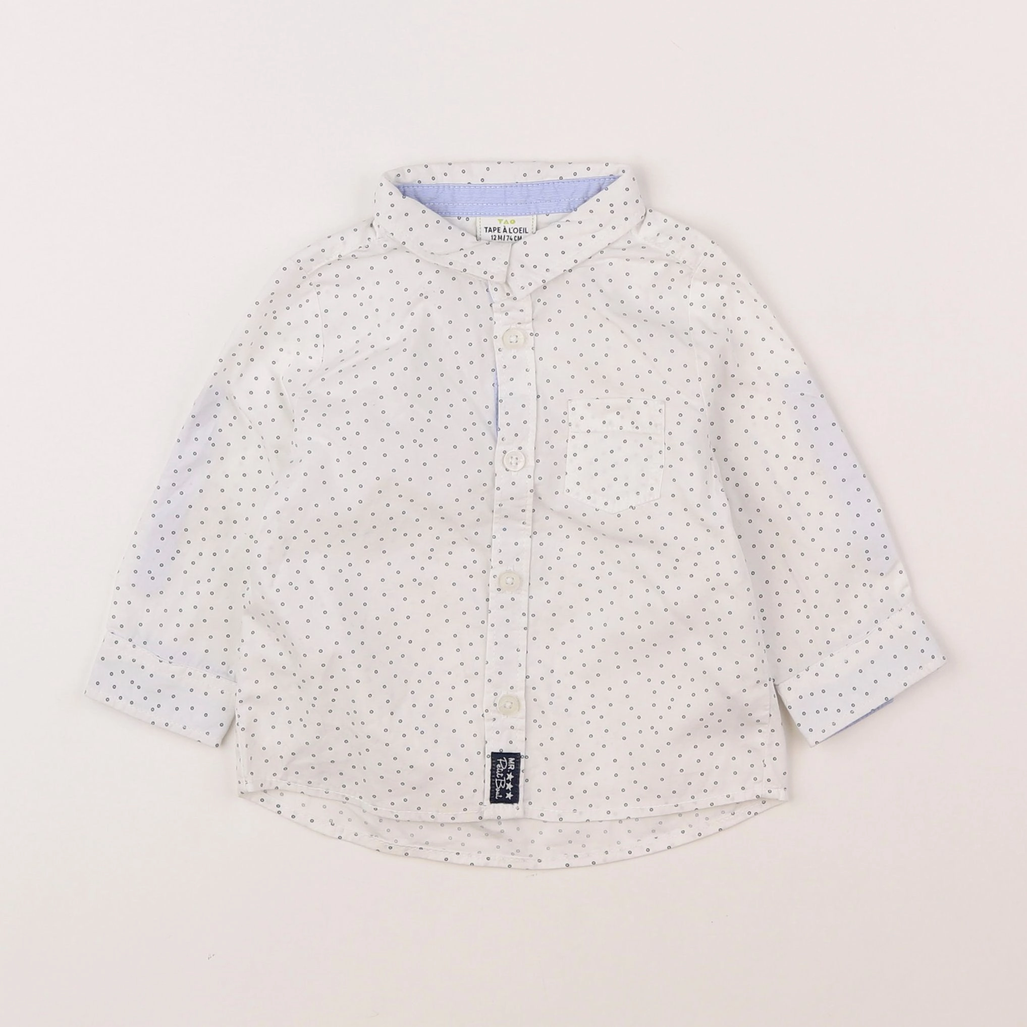 Tape à l'oeil - chemise blanc - 12 mois