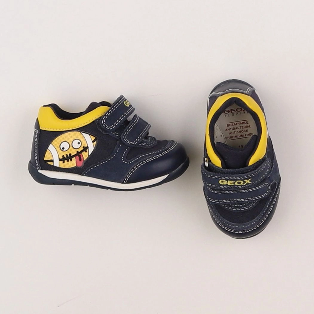 Geox - baskets bleu, jaune - pointure 19