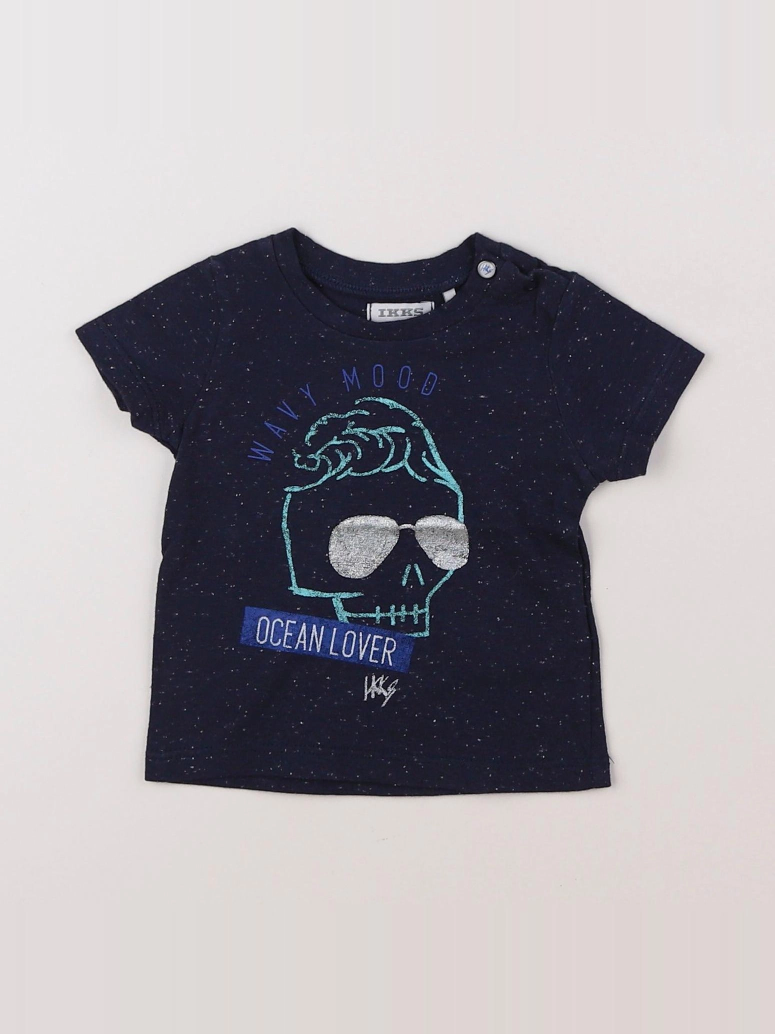 IKKS - tee-shirt bleu - 3 mois