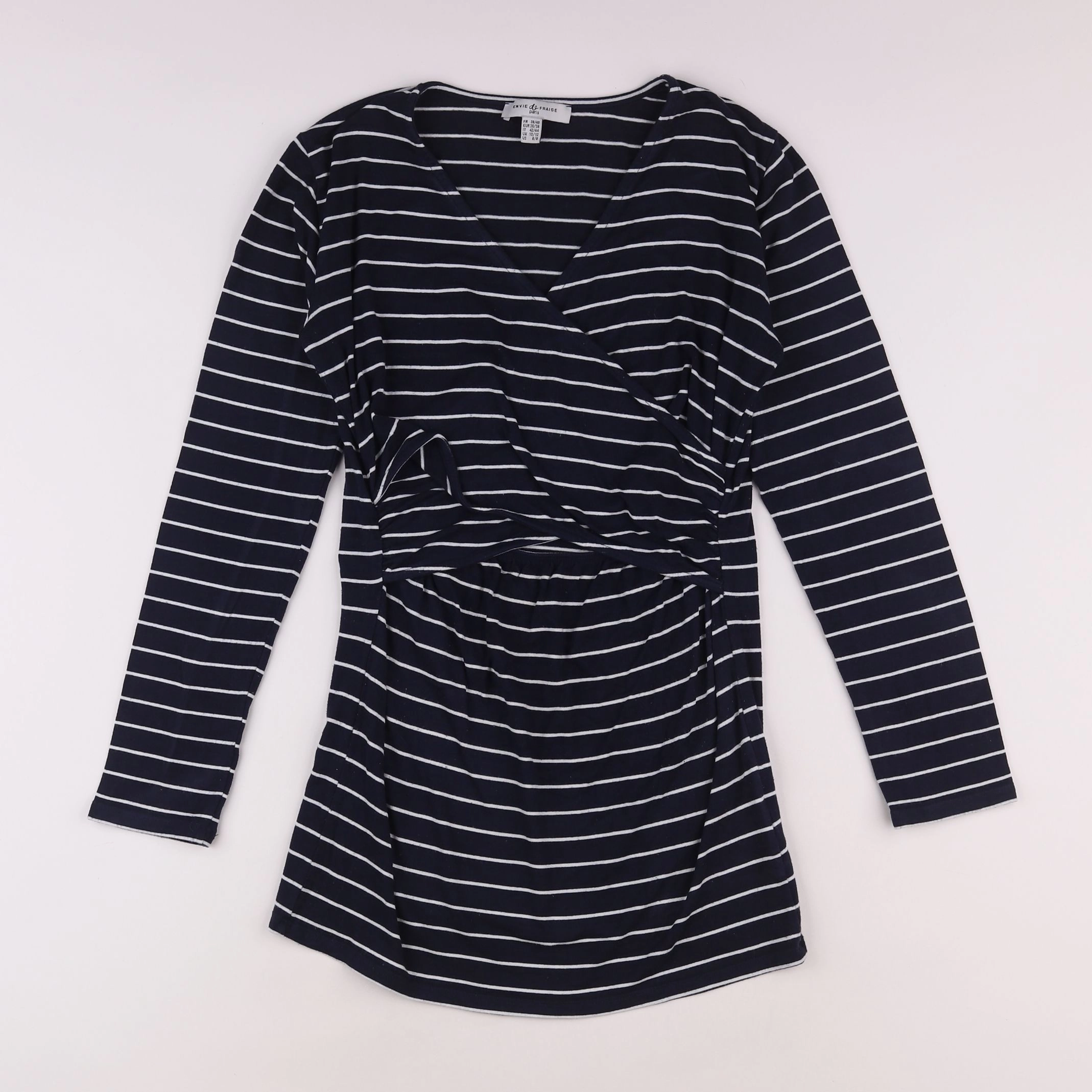 Envie de fraise - tee-shirt grossesse, allaitement bleu - 36 à 38