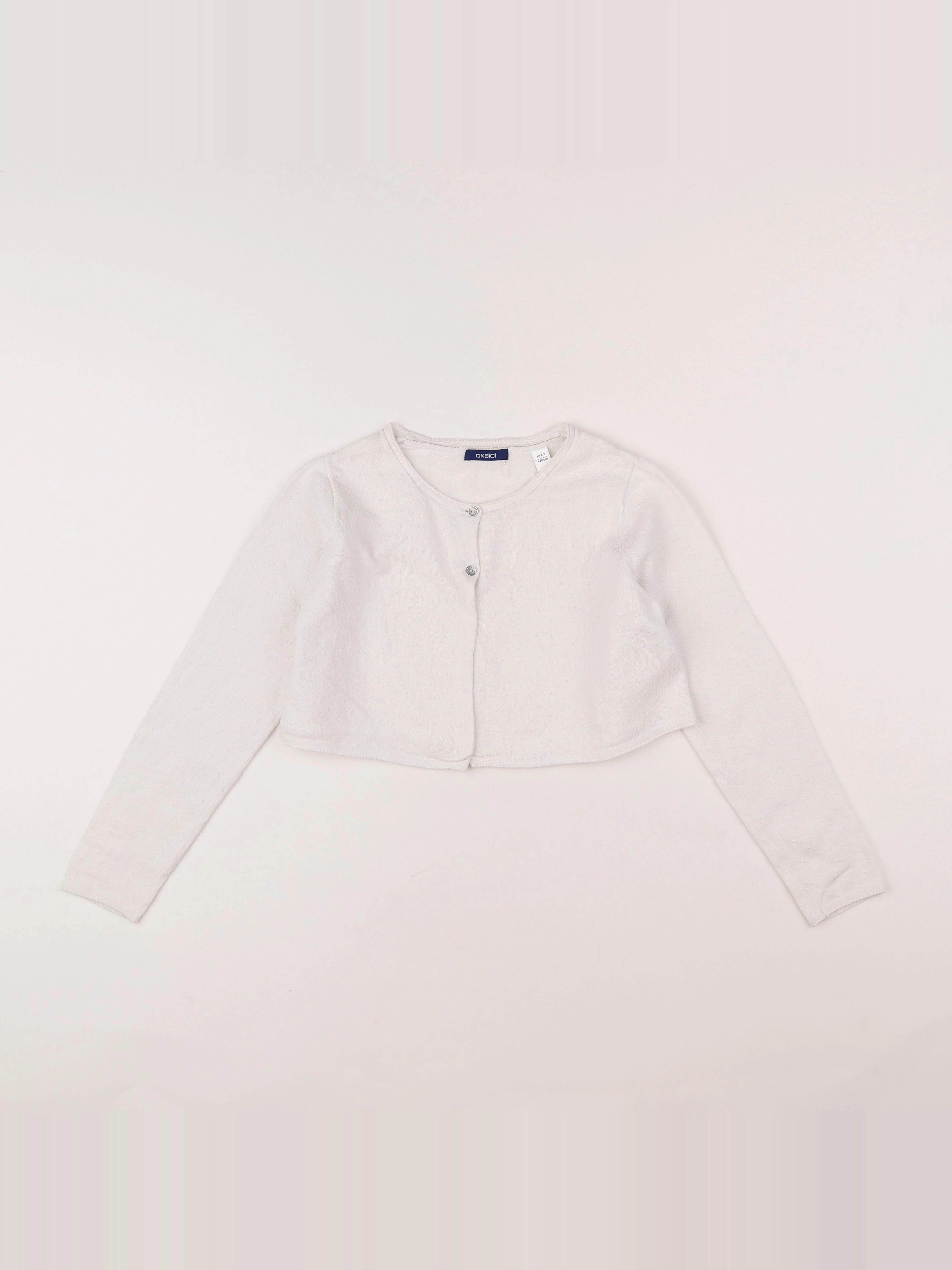 Okaidi - gilet blanc - 10 ans