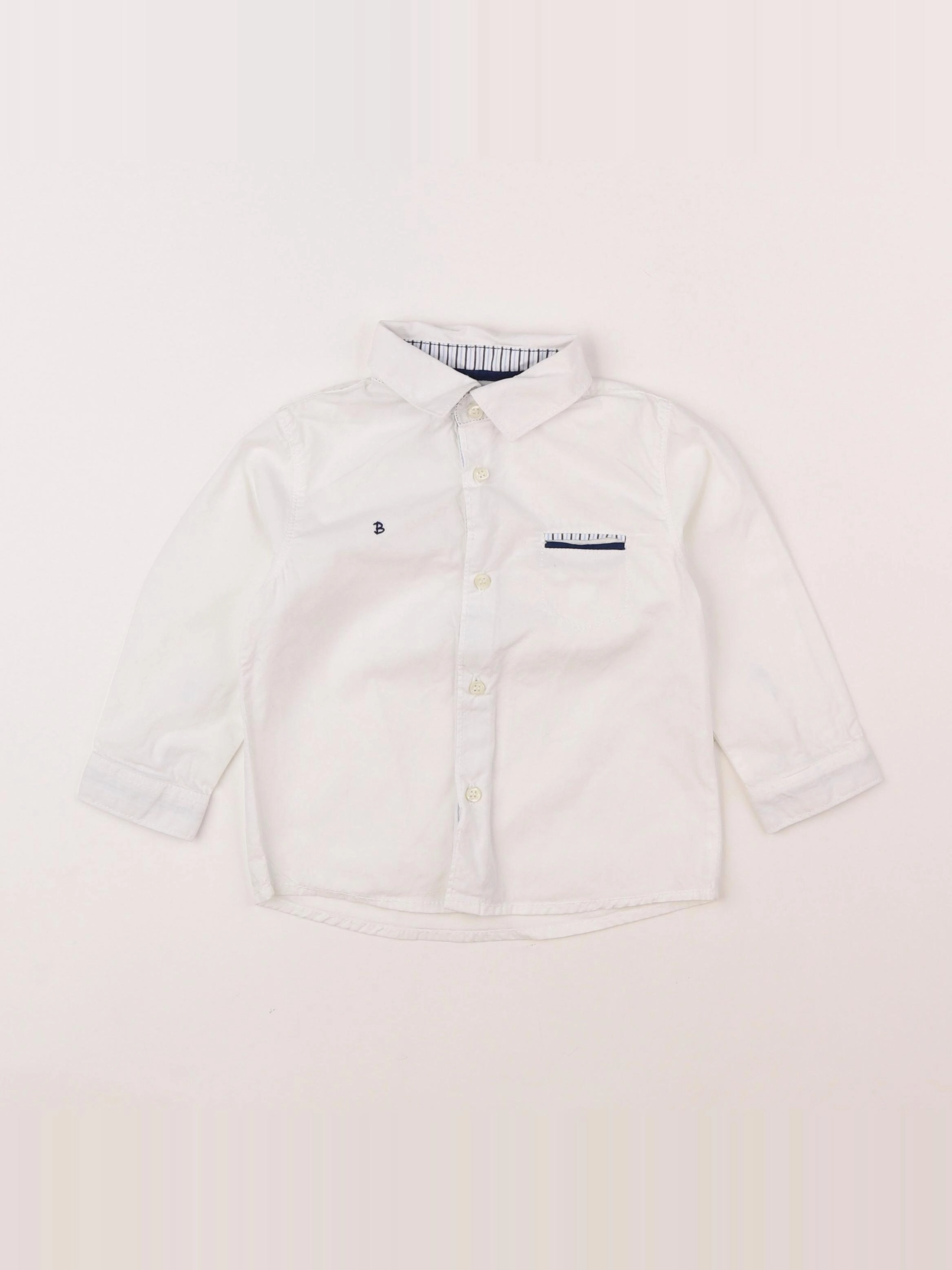 Mayoral - chemise blanc - 12 mois