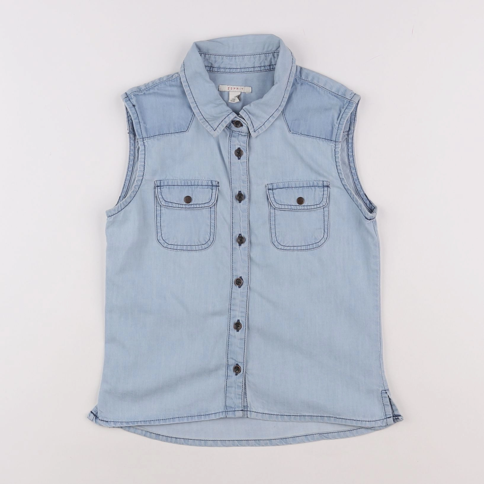 Esprit - blouse sans manches bleu - 10/11 ans