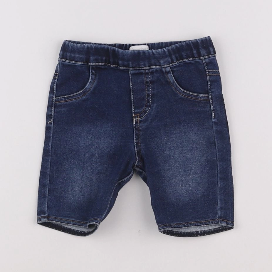 Absorba - short bleu - 9 mois