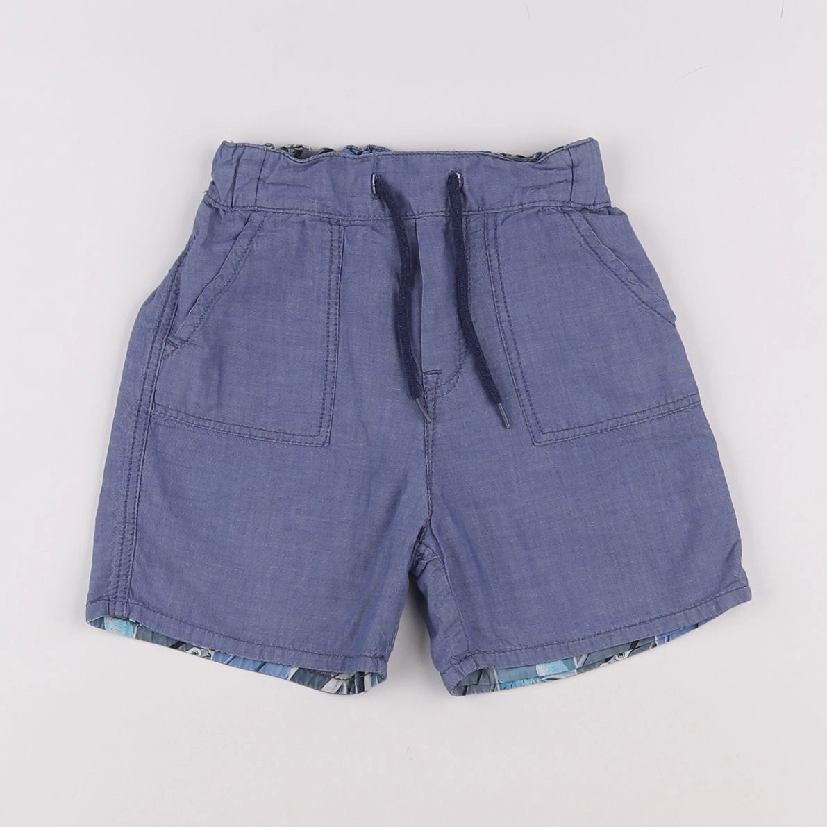 Paul Smith - short réversible bleu - 3 ans