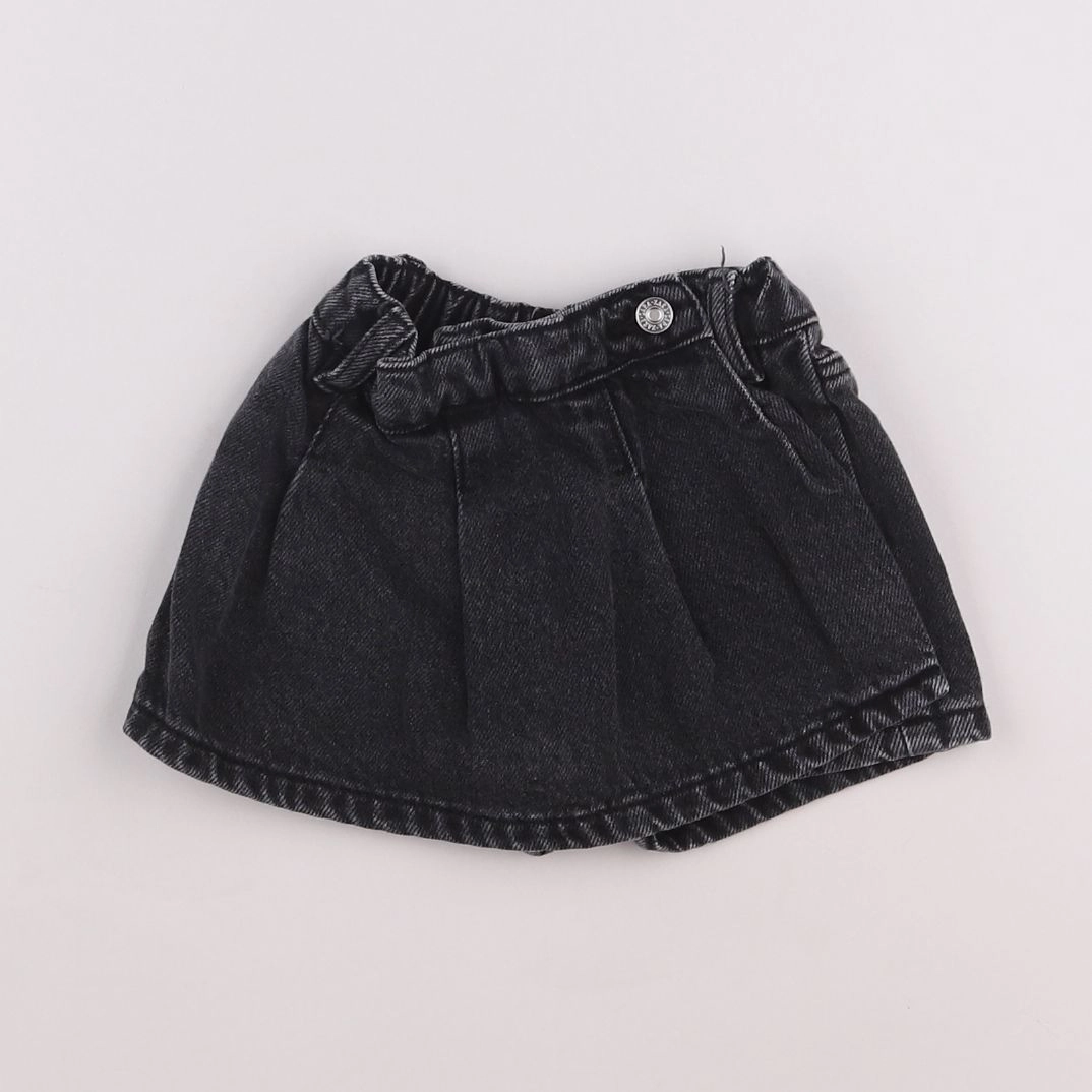Zara - jupe short gris - 12/18 mois