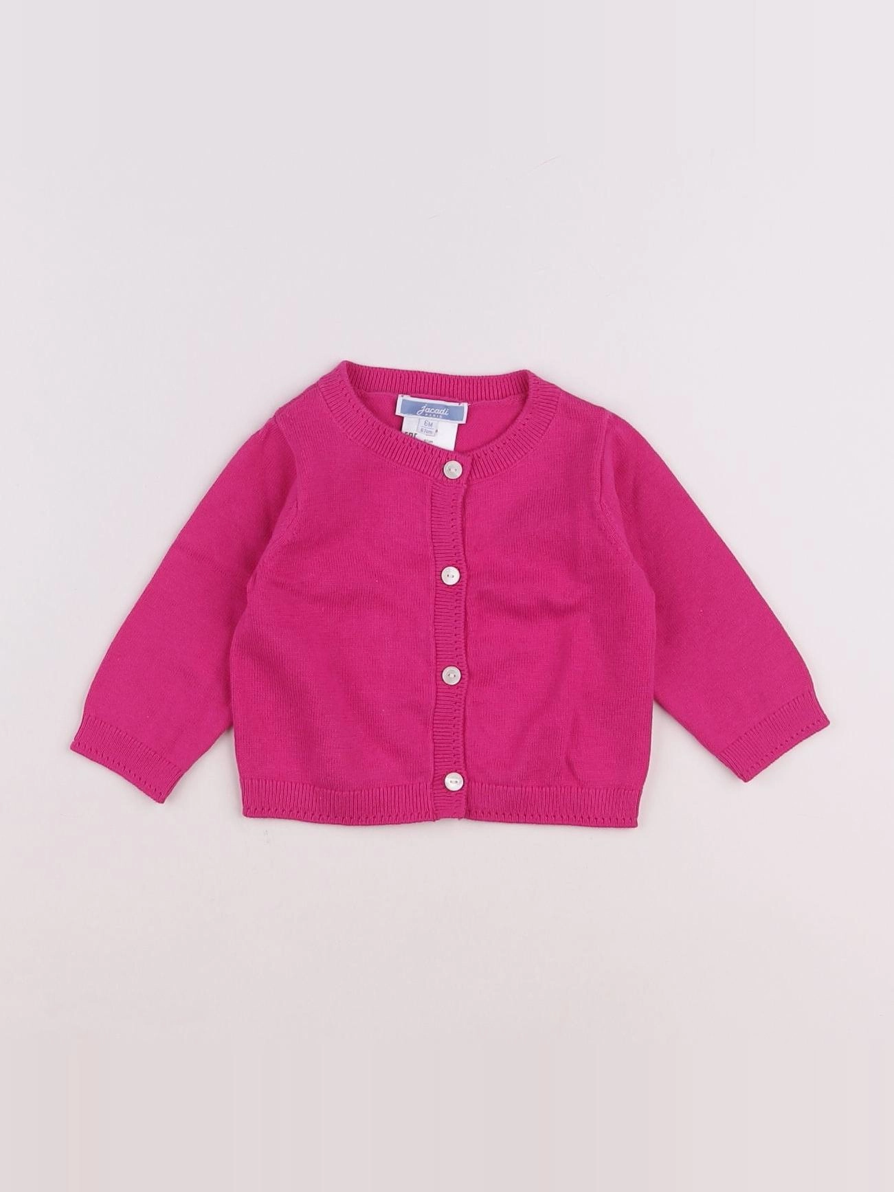 Jacadi - gilet rose - 6 mois