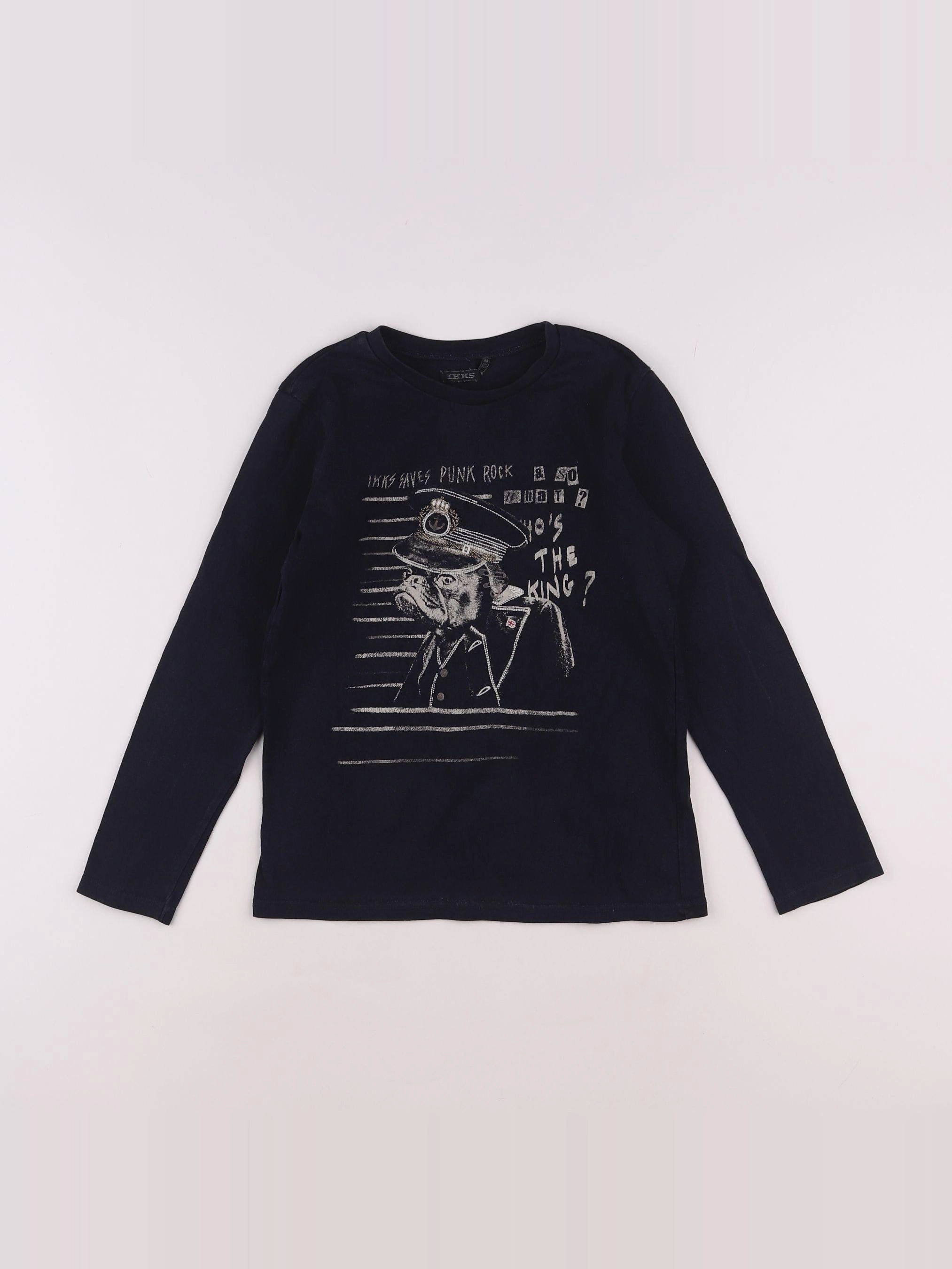 IKKS - tee-shirt bleu - 8 ans