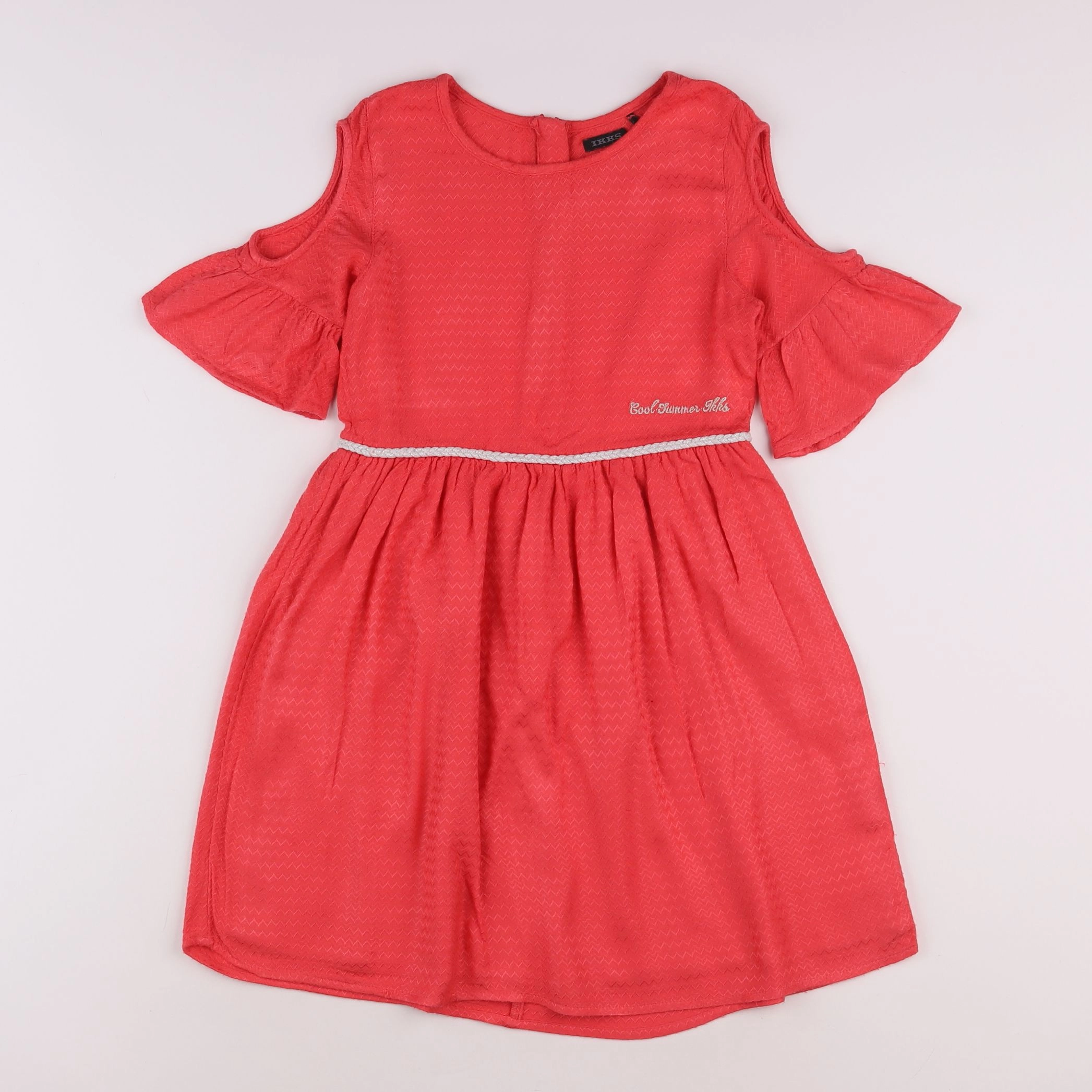 IKKS - robe rouge - 8 ans