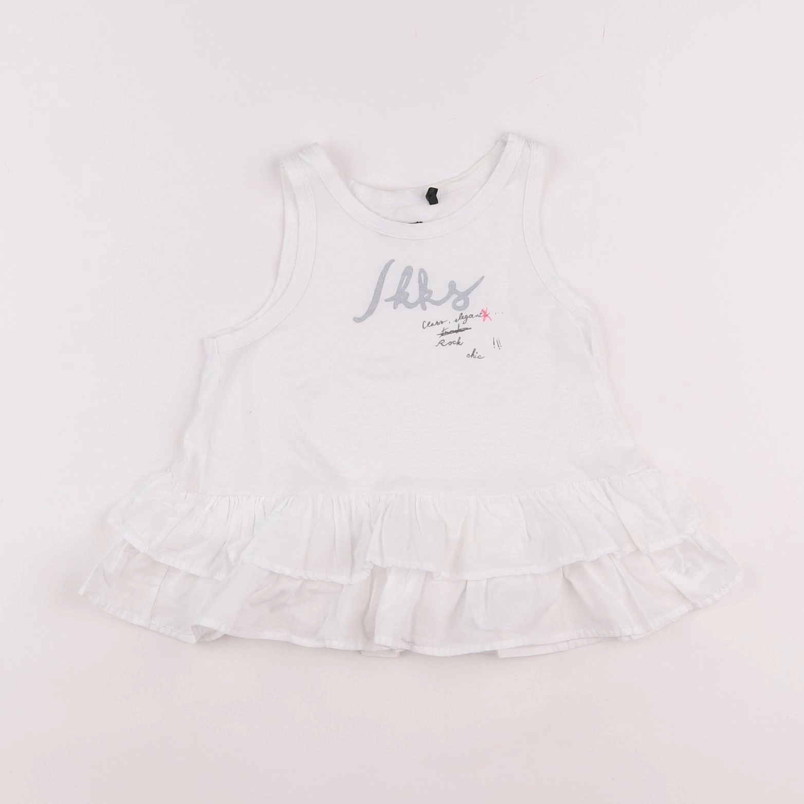 IKKS - débardeur blanc - 6 ans