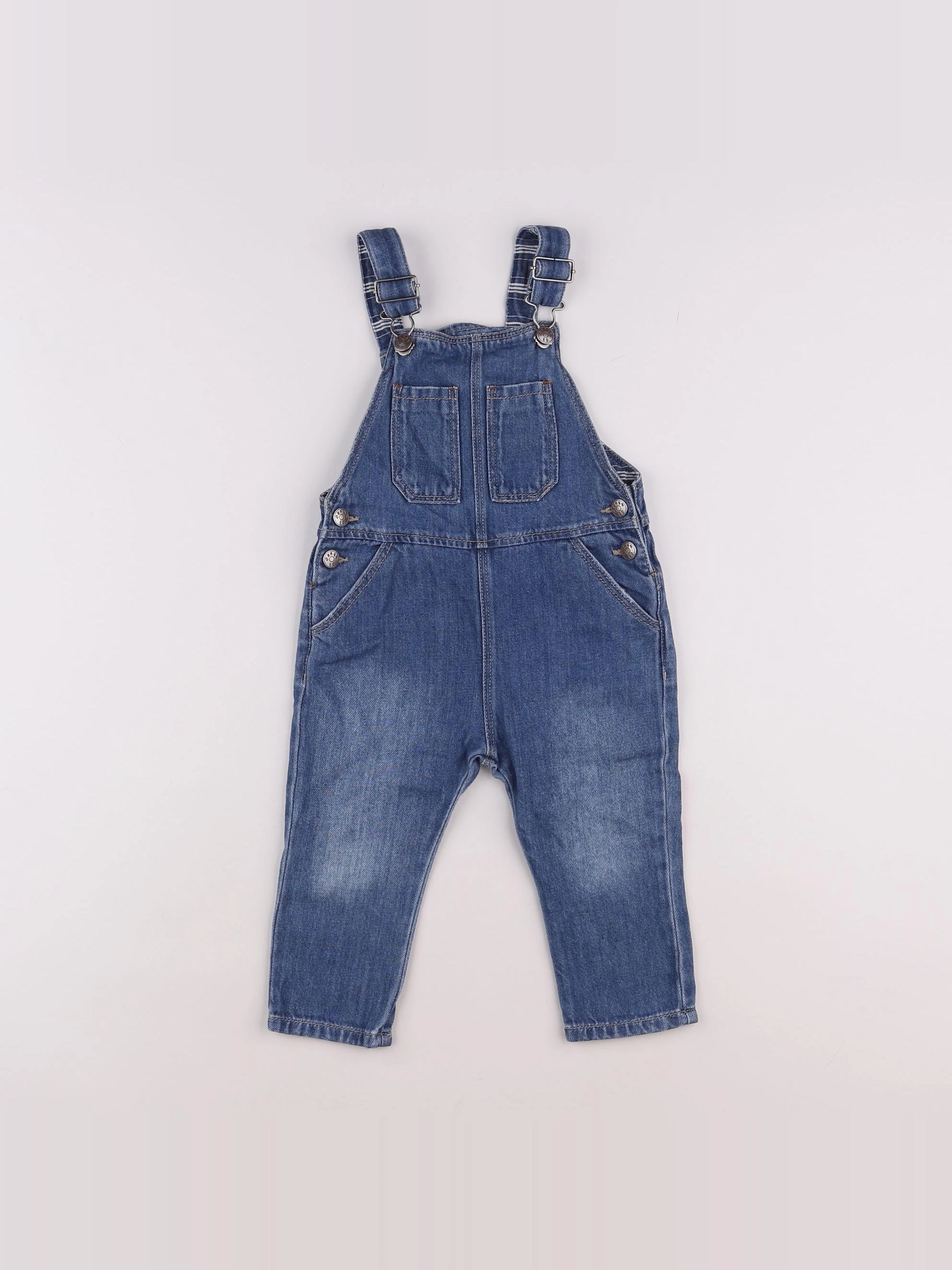 Zara - salopette bleu - 9/12 mois