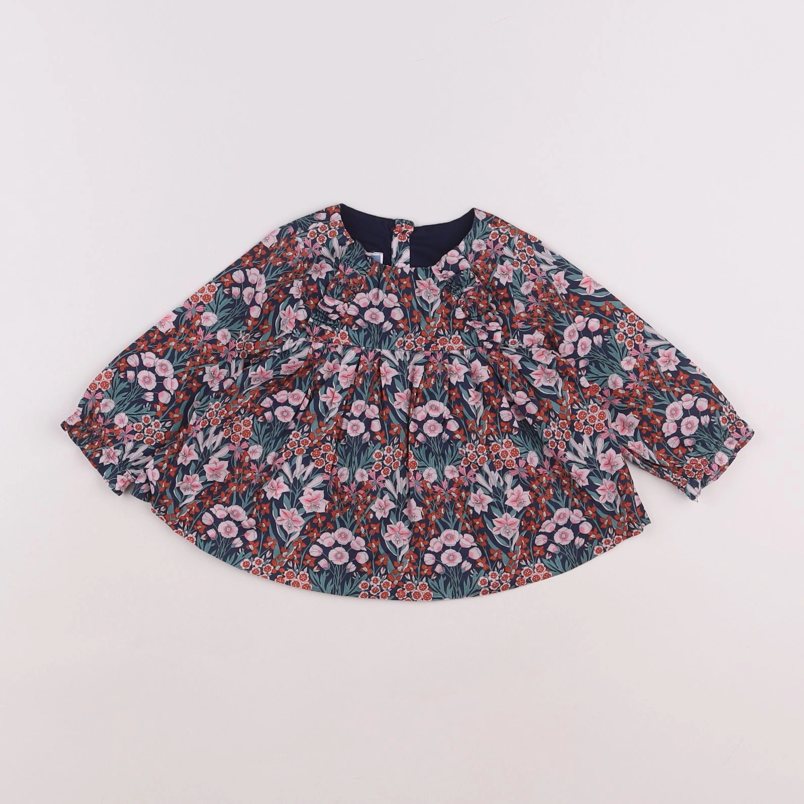 Jacadi - blouse liberty multicolore - 6 mois