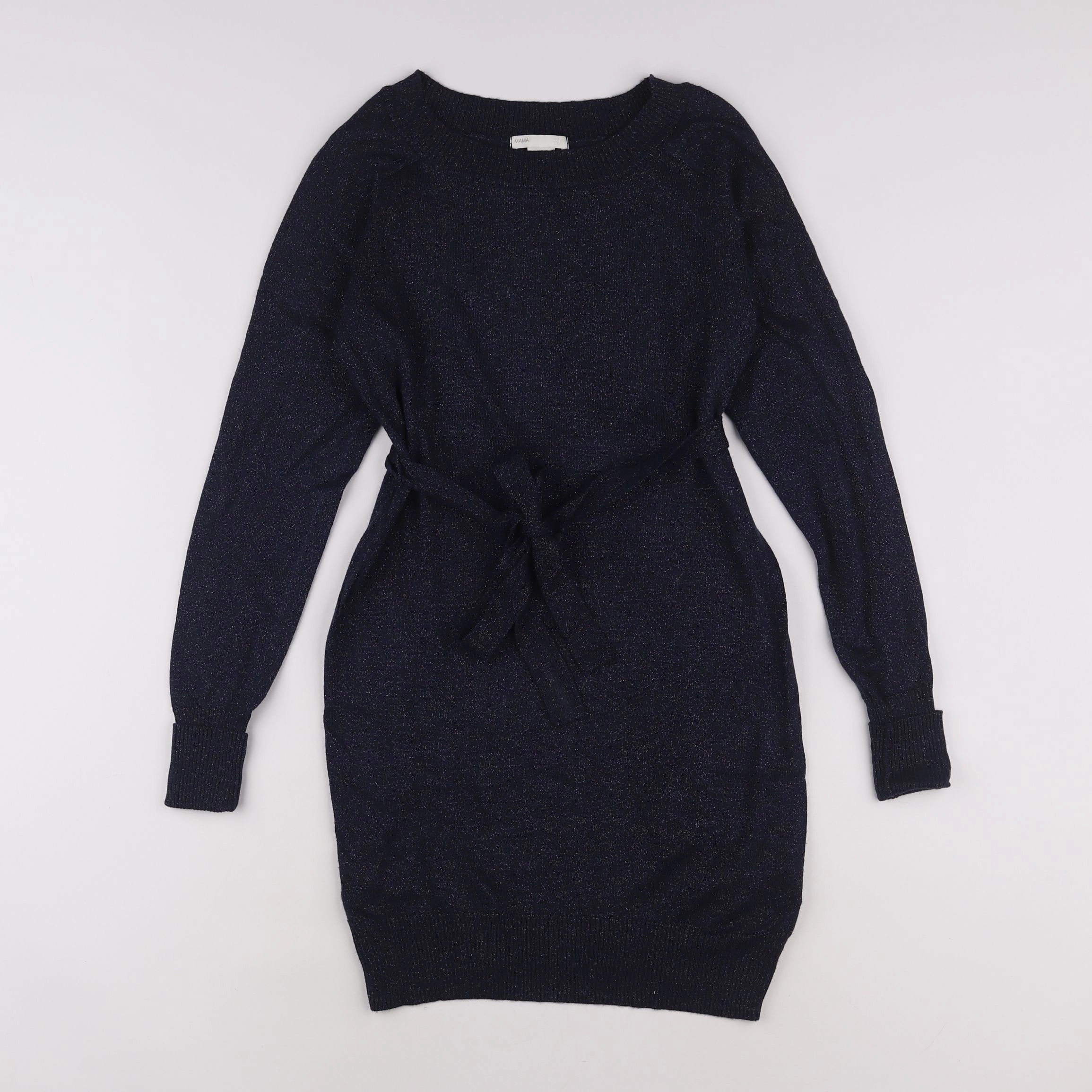 H&M - robe grossesse bleu, or - 36 à 38
