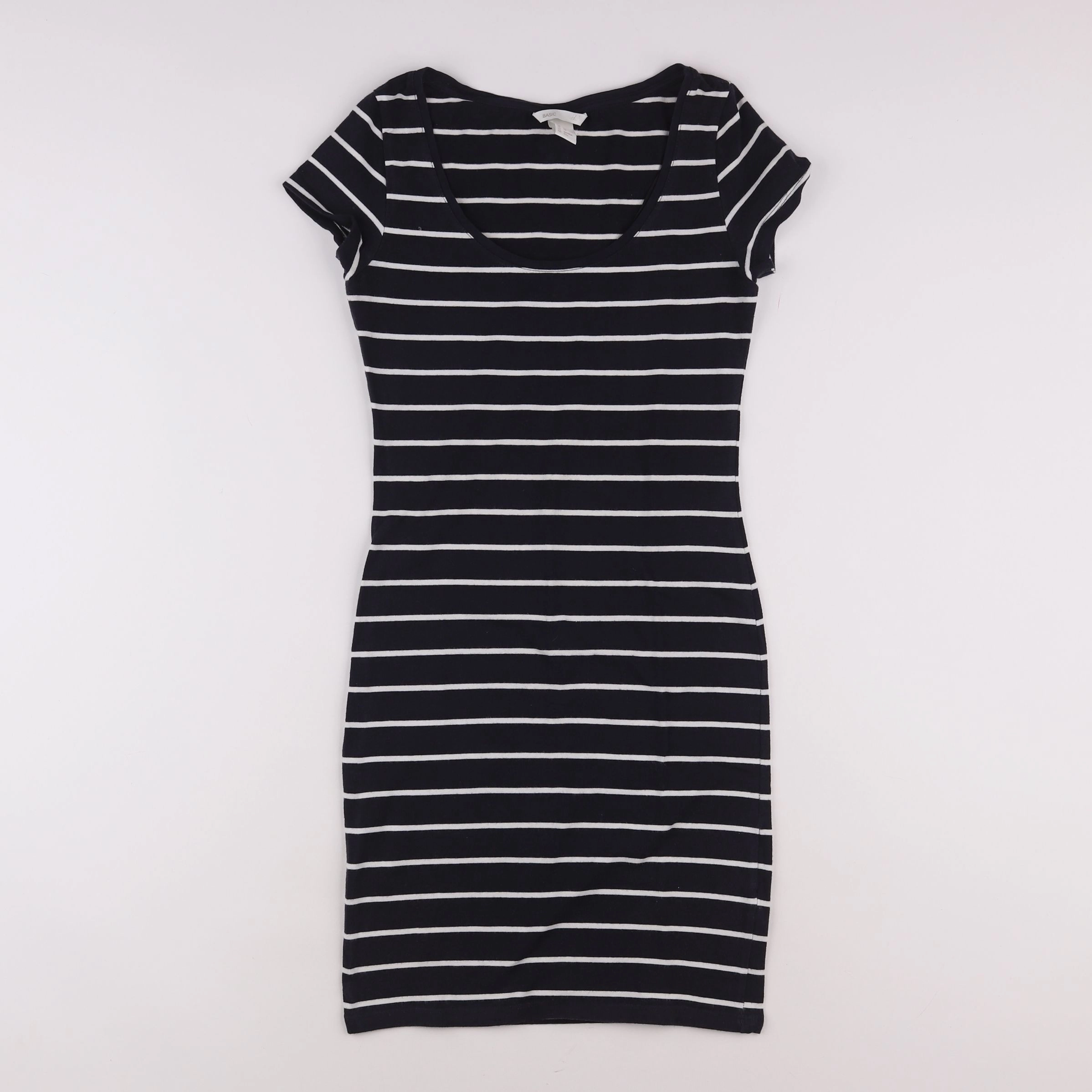 H&M - robe grossesse blanc, bleu - 36 à 38