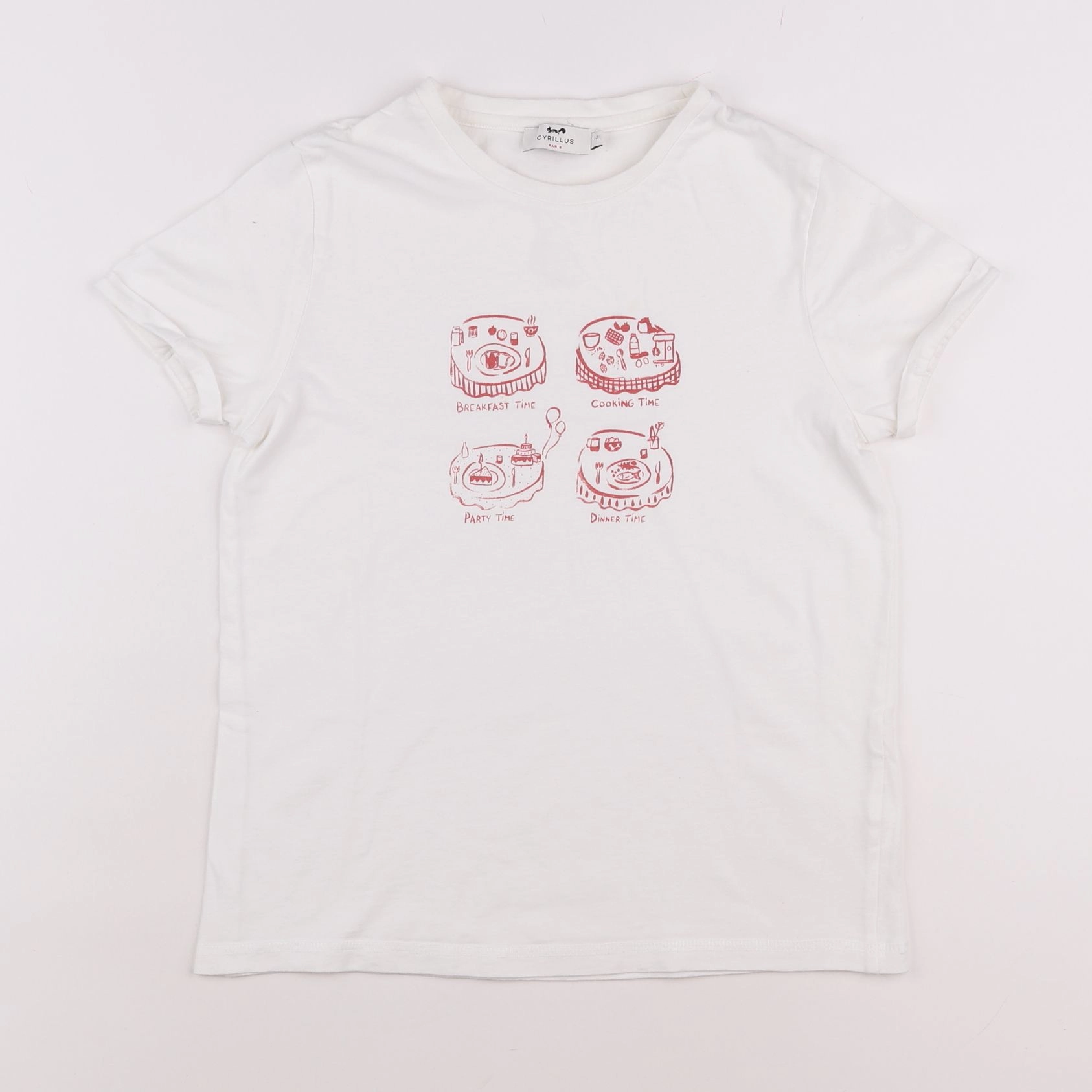 Cyrillus - tee-shirt blanc - 12 ans