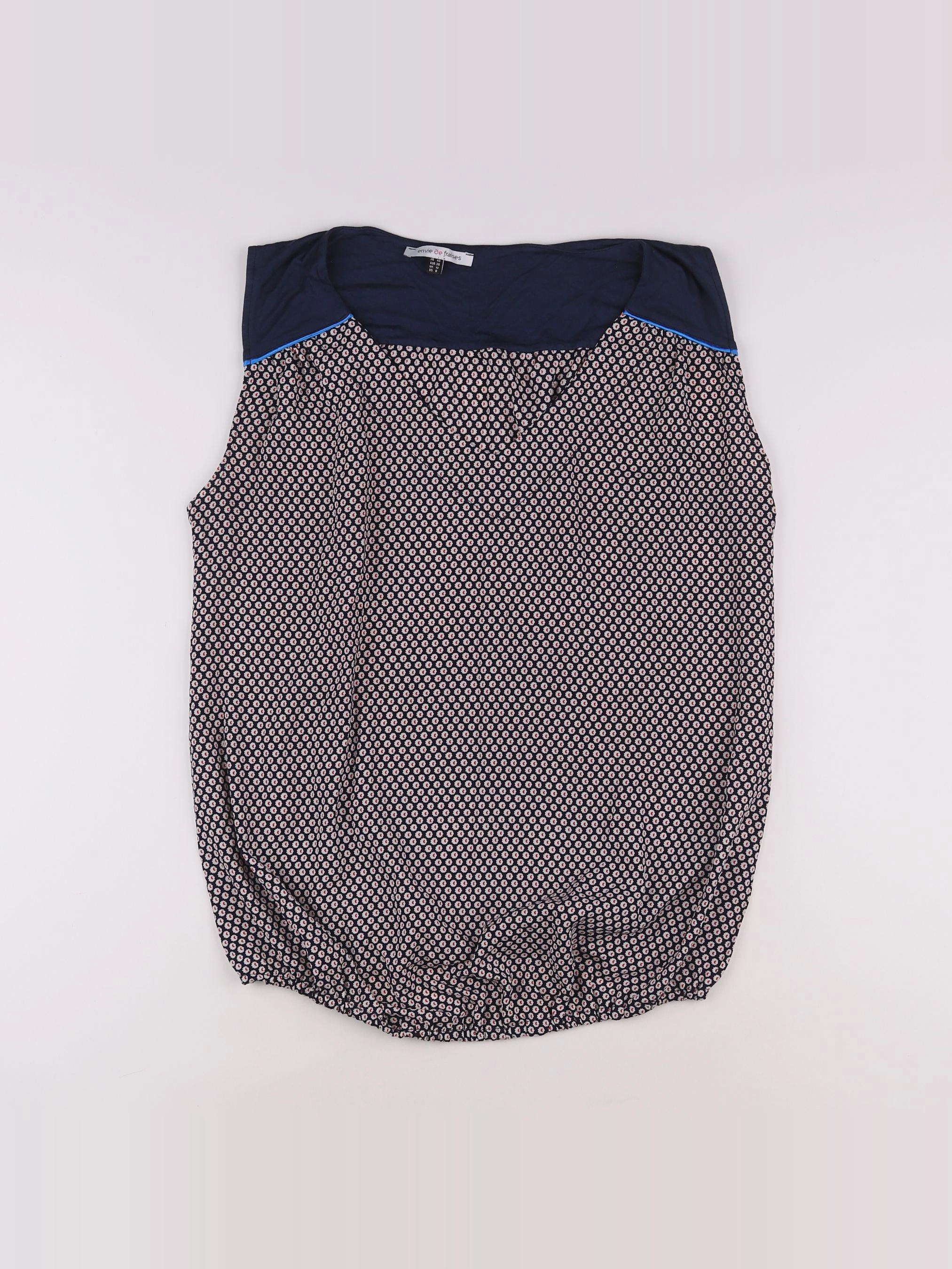 Envie de fraise - blouse grossesse bleu - 40