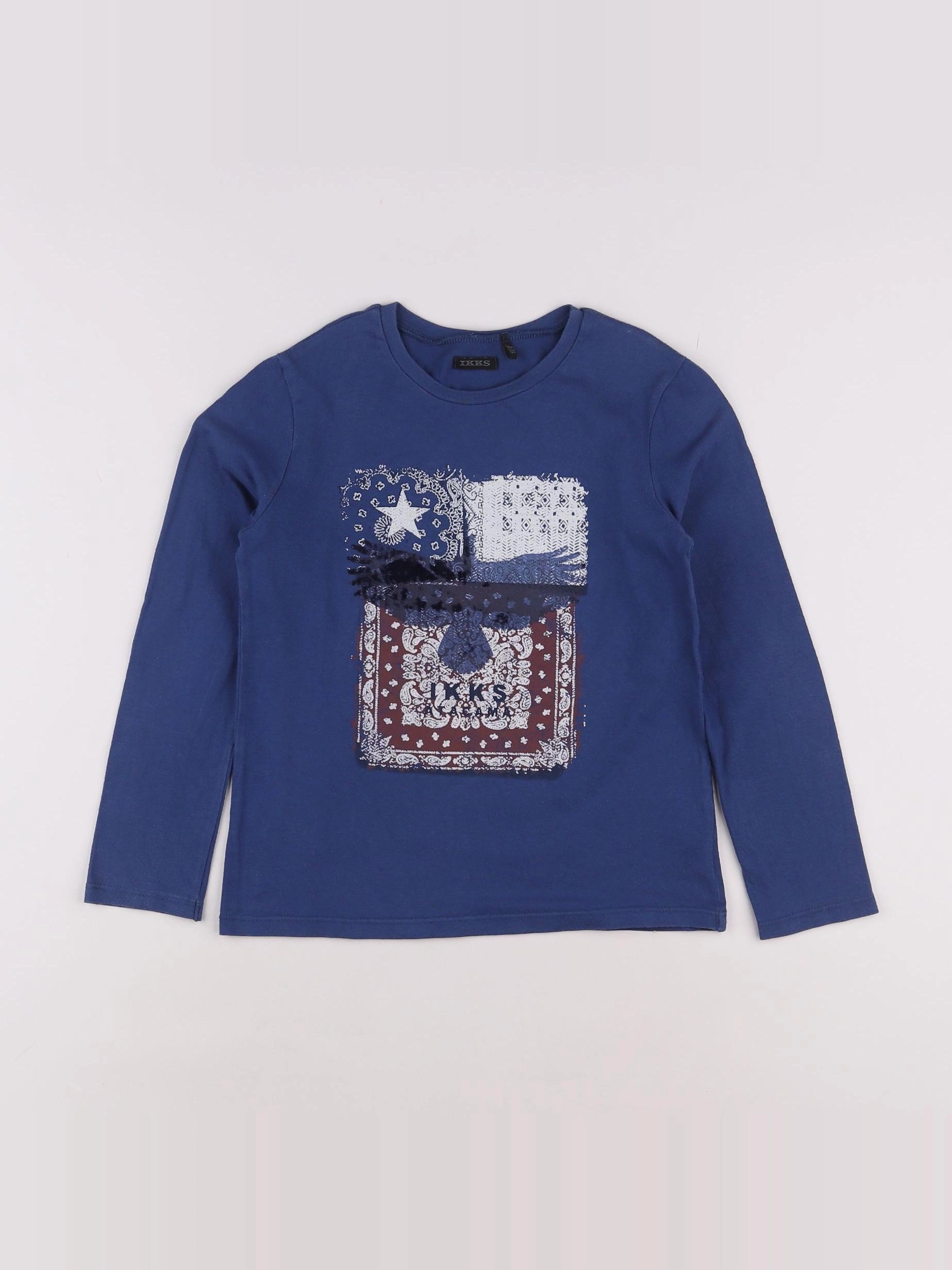 IKKS - tee-shirt bleu - 8 ans