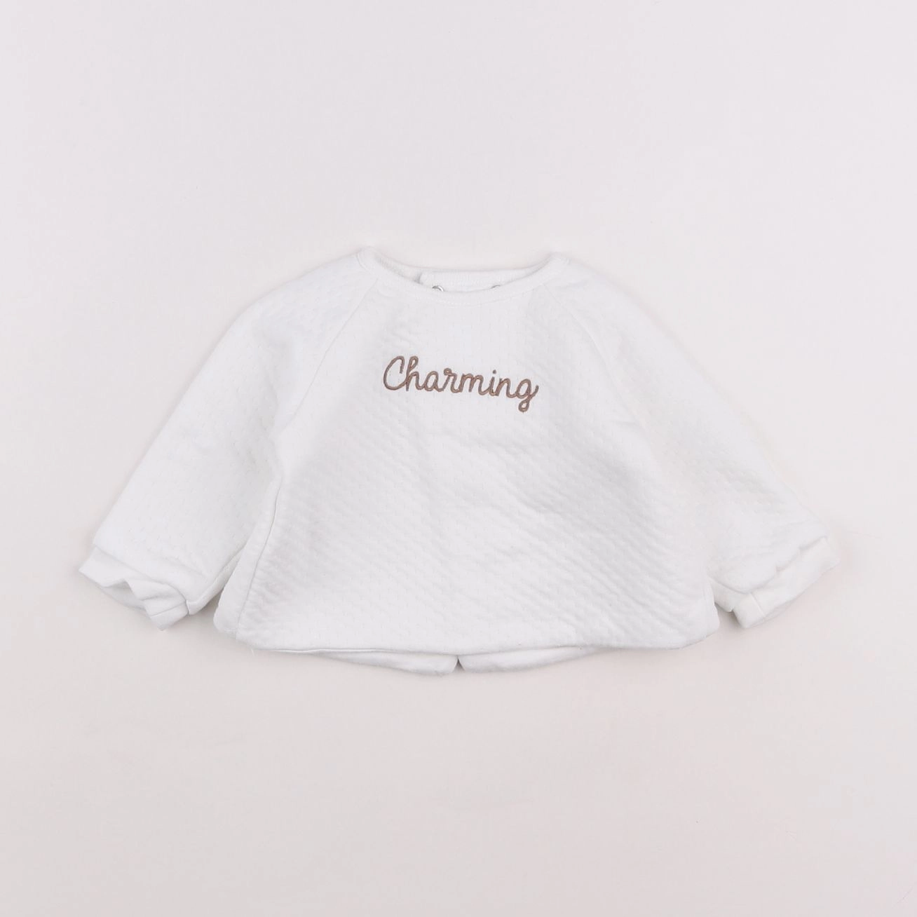 Boutchou - sweat blanc - 3 mois