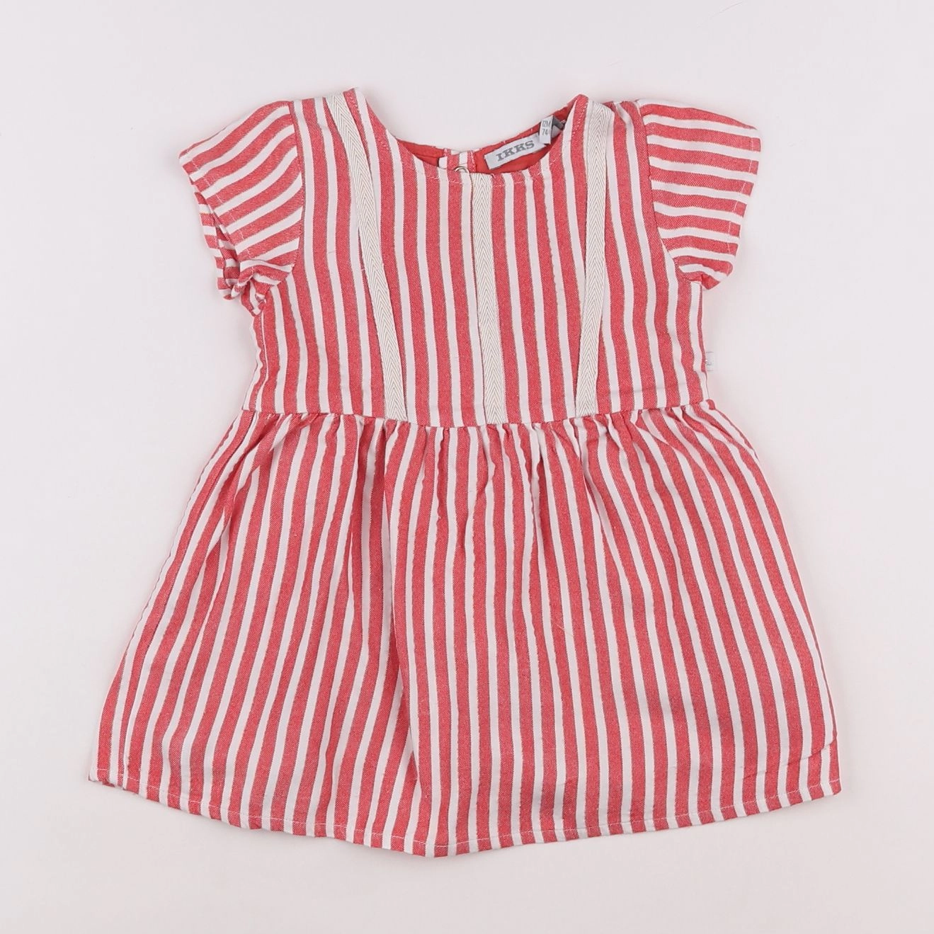 IKKS - robe blanc, rouge - 12 mois