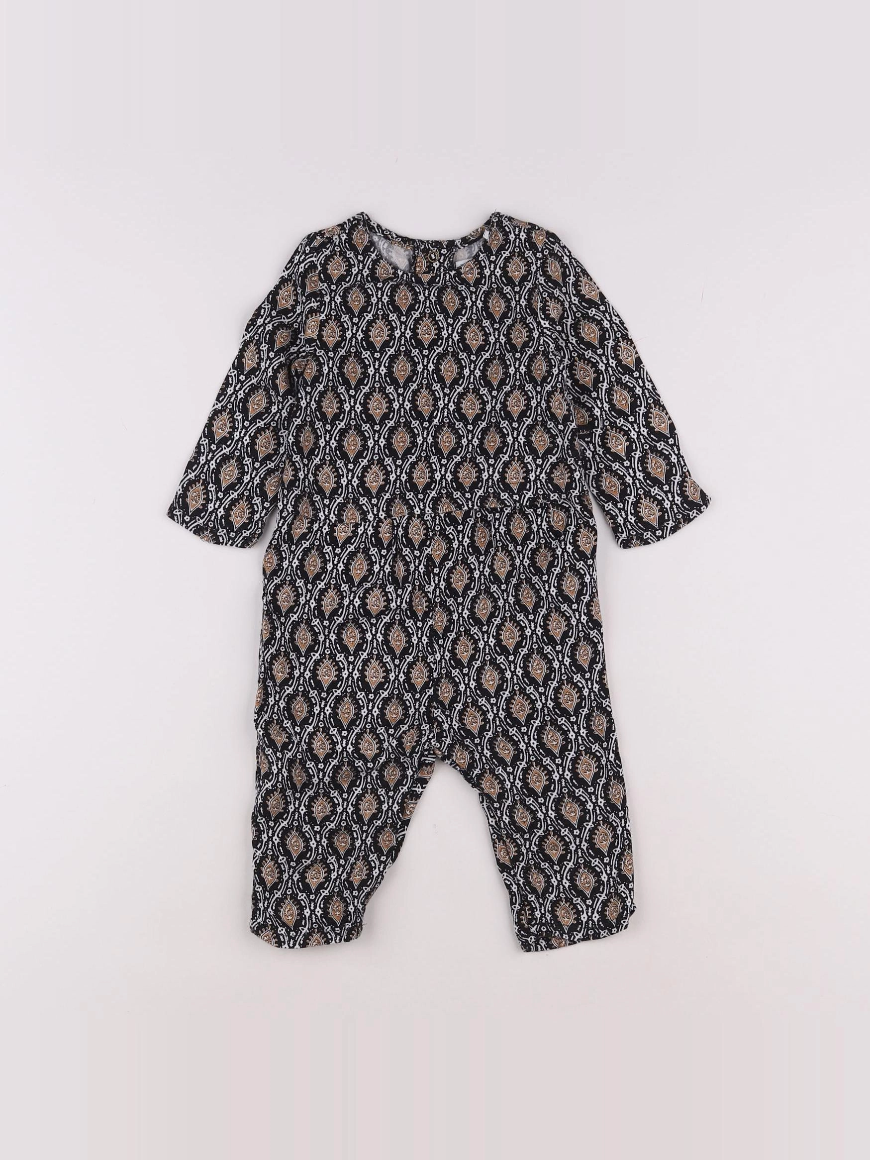 IKKS - combinaison marron, noir - 6 mois