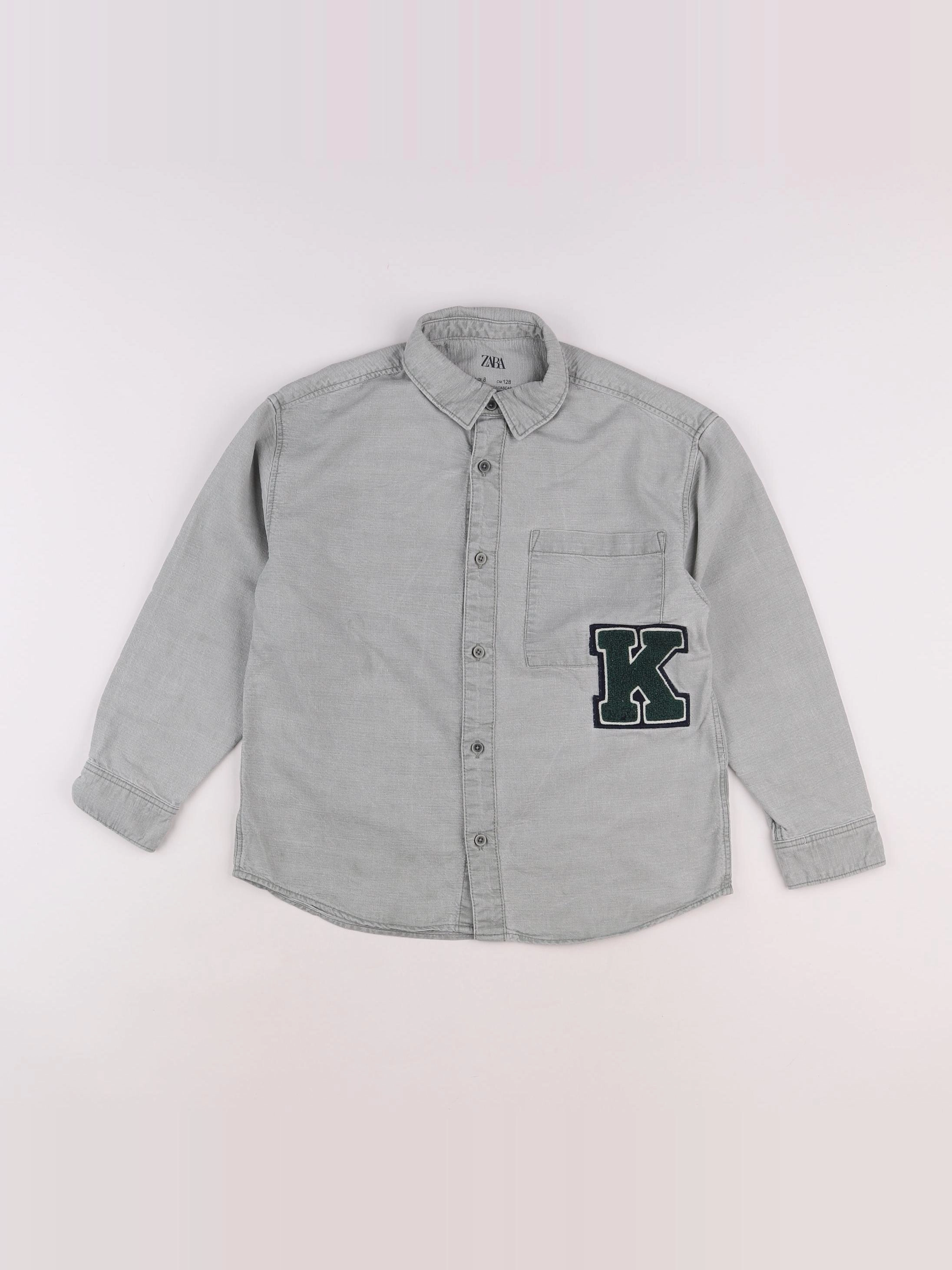 Zara - chemise vert - 8 ans