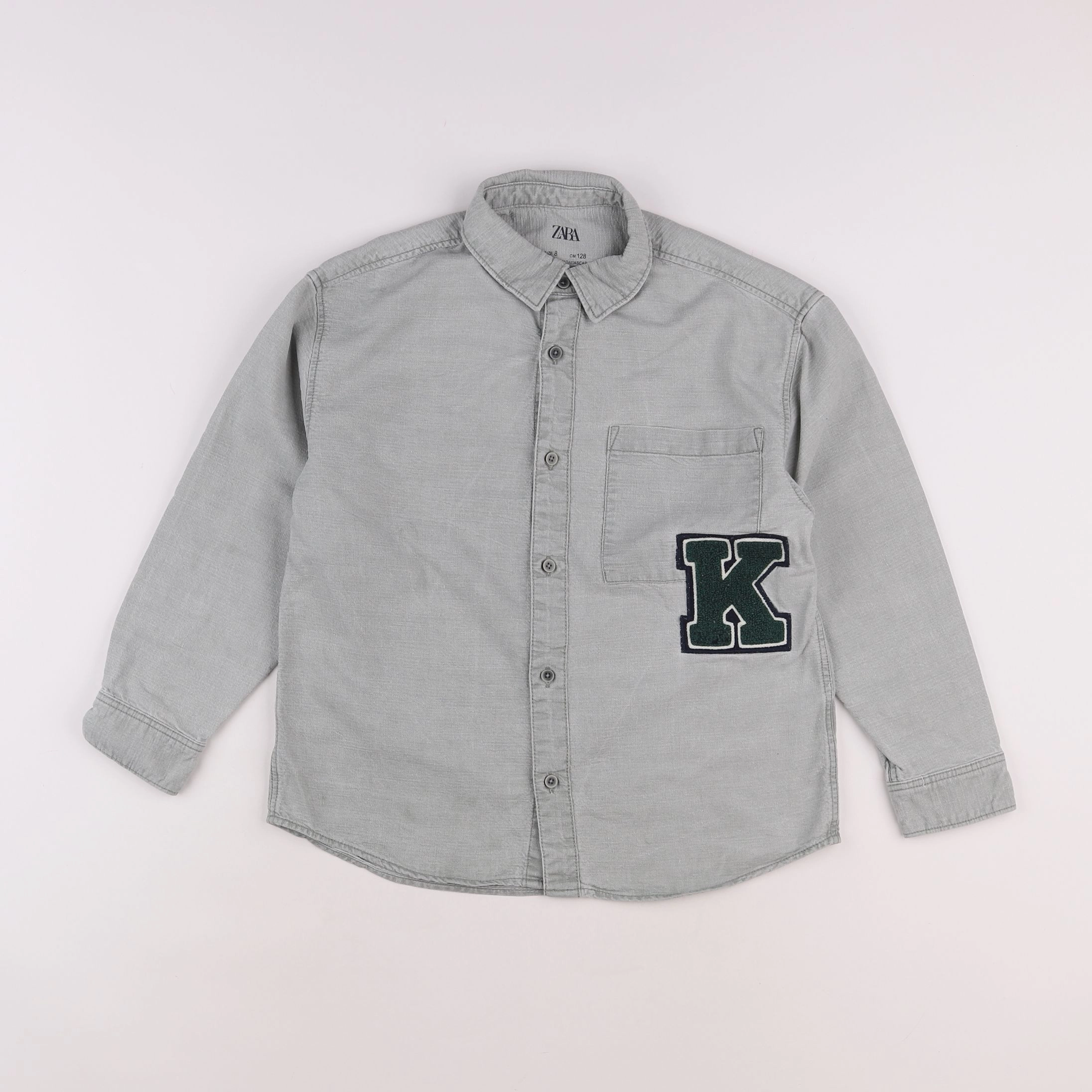 Zara - chemise vert - 8 ans