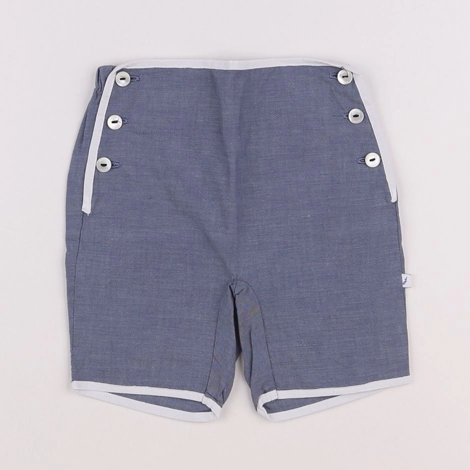 Jacadi - short bleu - 6 mois