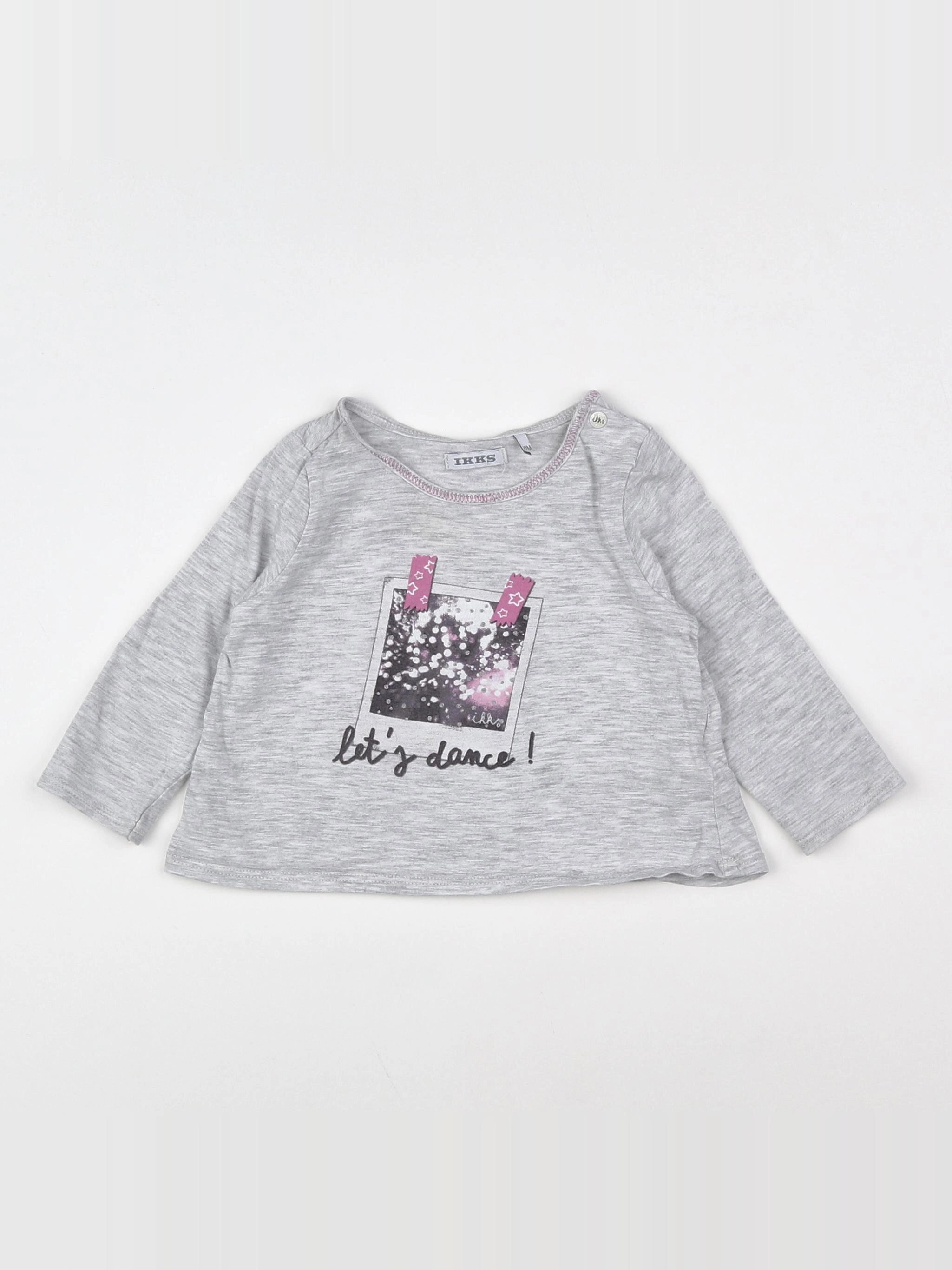 IKKS - tee-shirt gris - 12 mois