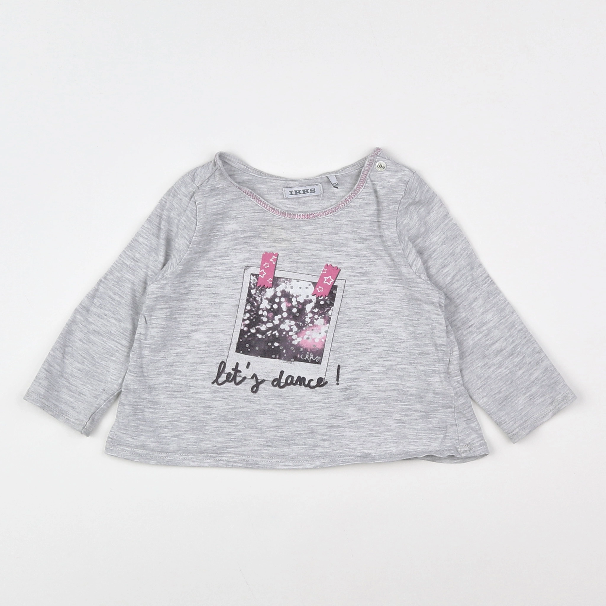 IKKS - tee-shirt gris - 12 mois