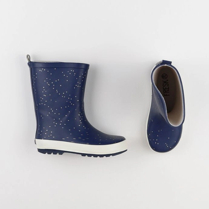 Fresk - bottes bleu Pois dorés - pointure 26