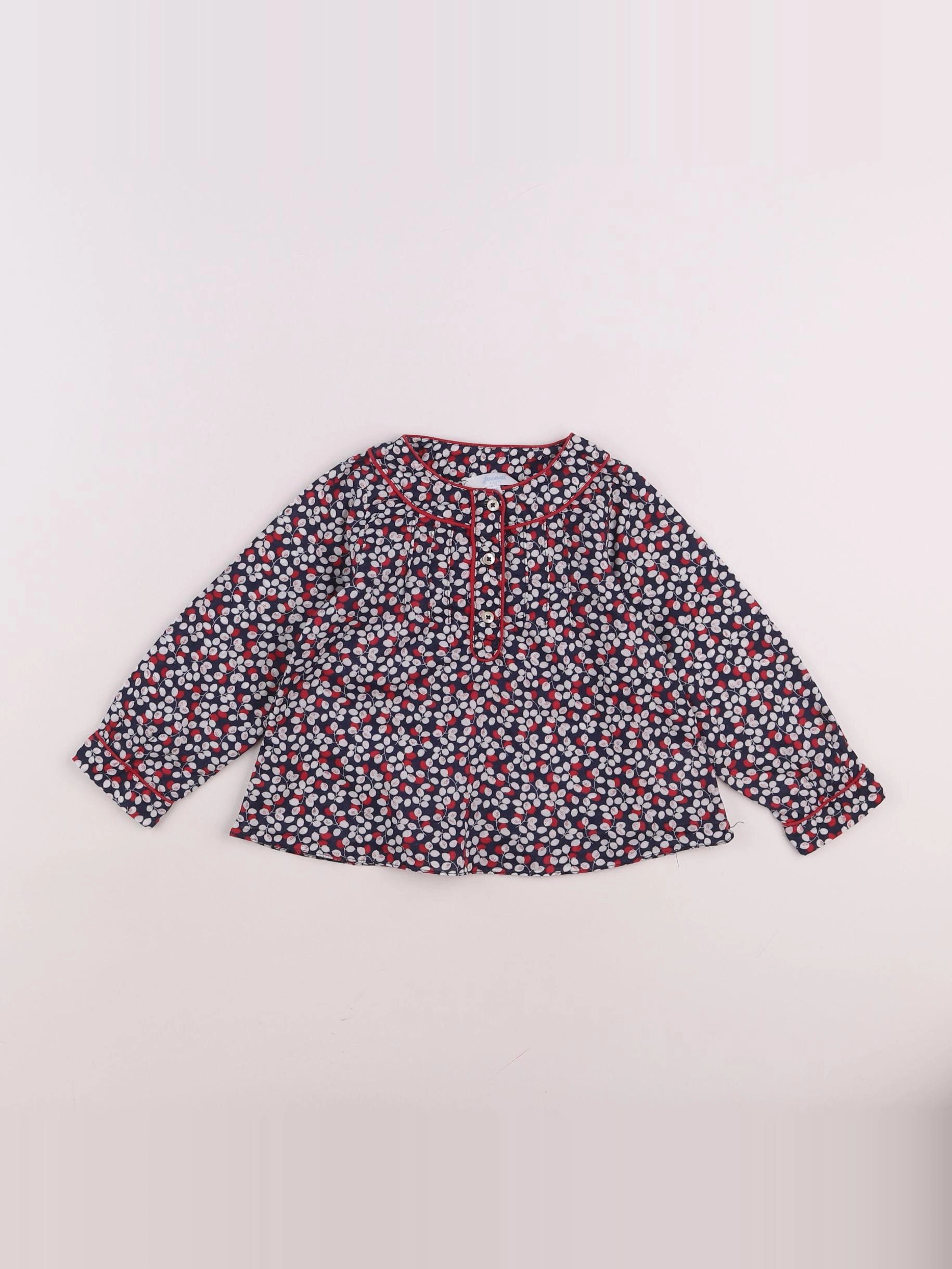 Jacadi - blouse bleu - 18 mois
