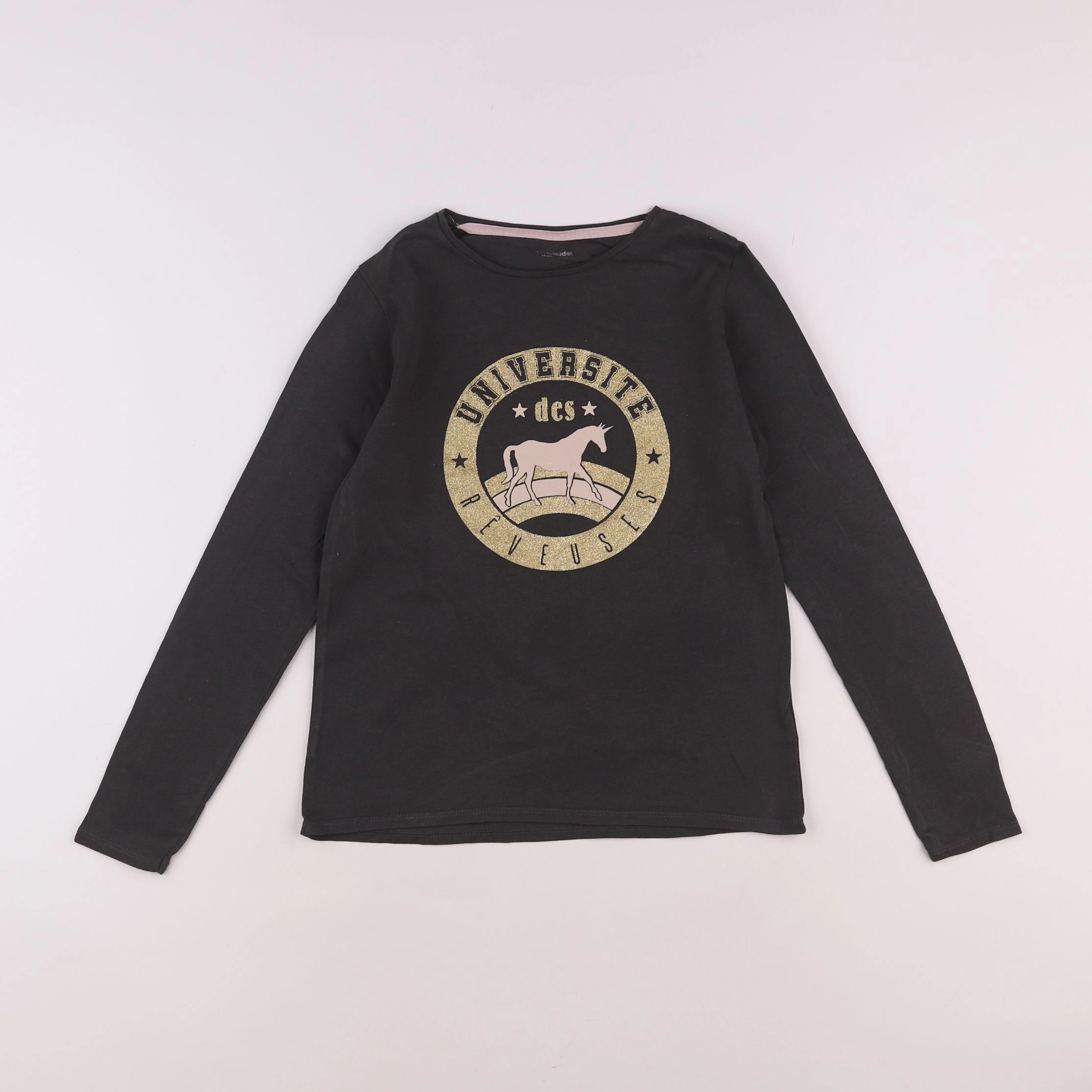 Vertbaudet - tee-shirt gris - 10 ans