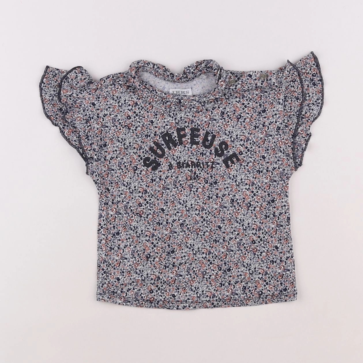 IKKS - tee-shirt bleu - 18 mois
