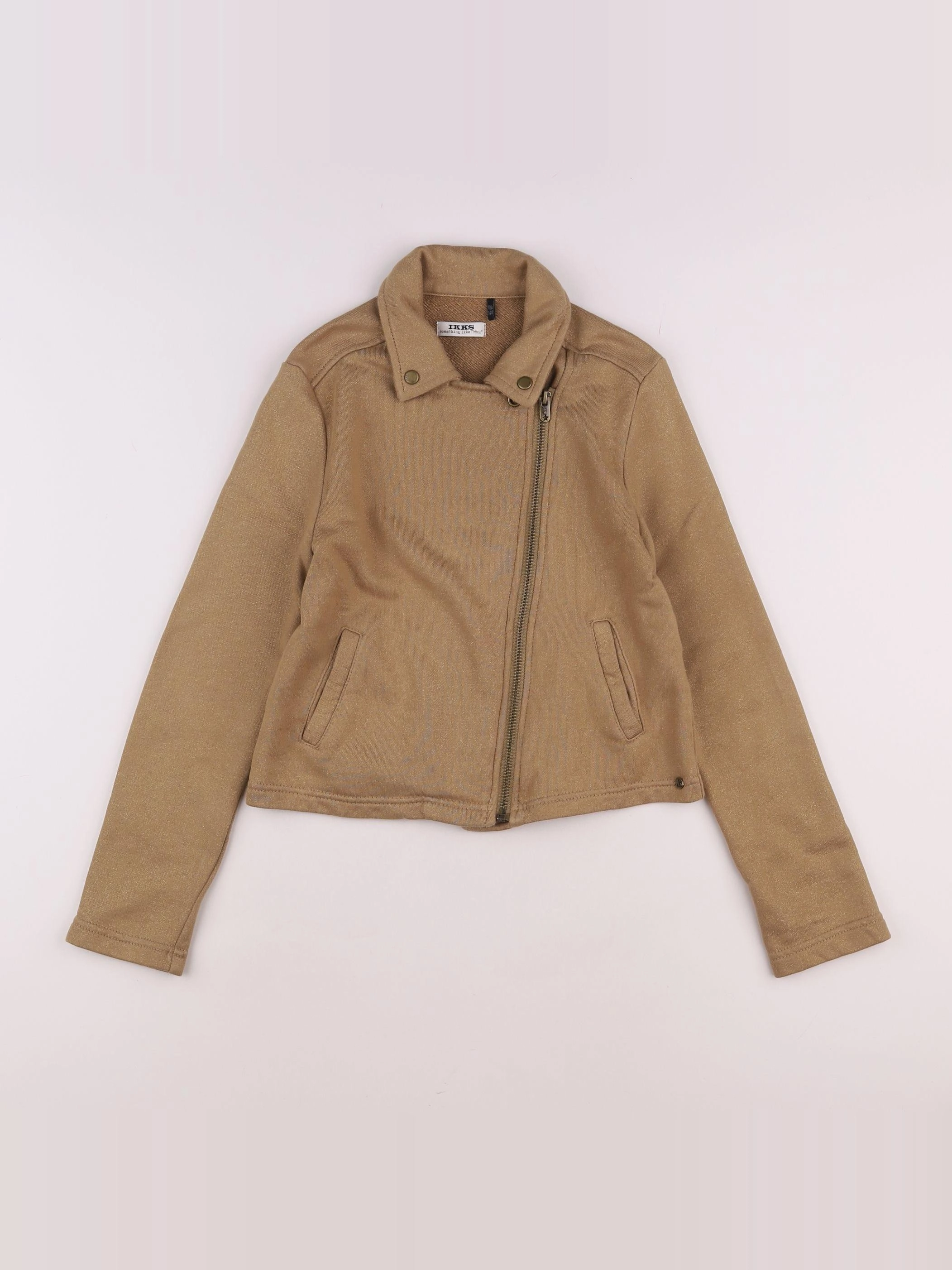 IKKS - veste marron, or - 10 ans