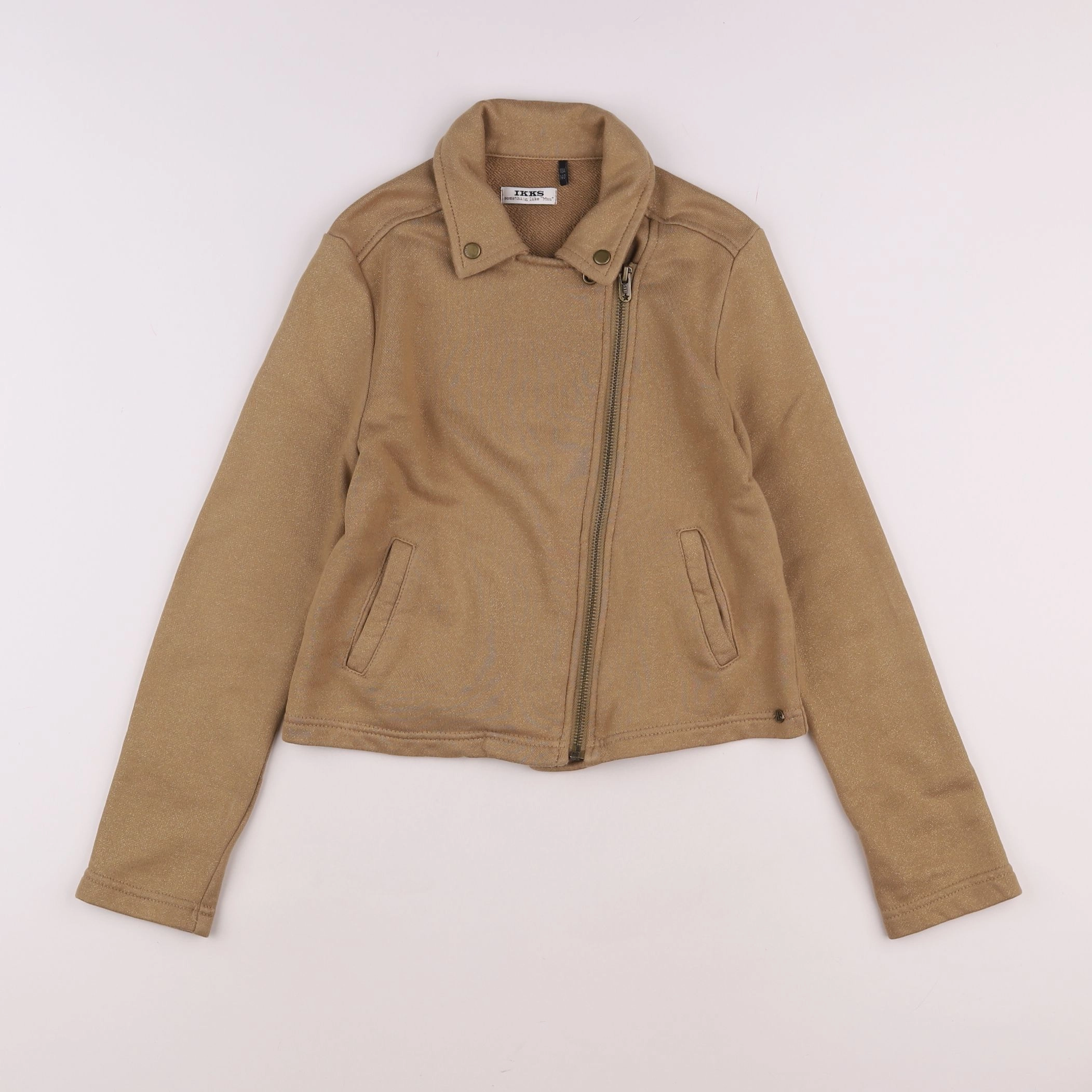 IKKS - veste marron, or - 10 ans