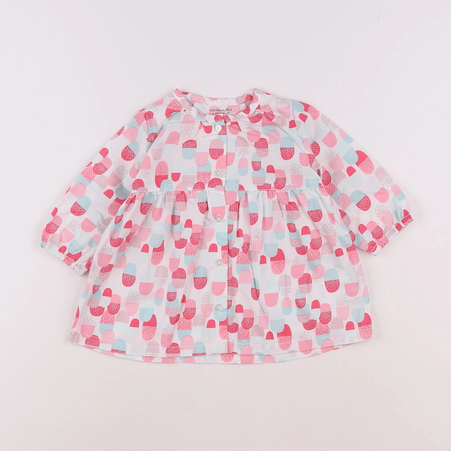 Vertbaudet - robe multicolore - 6 mois