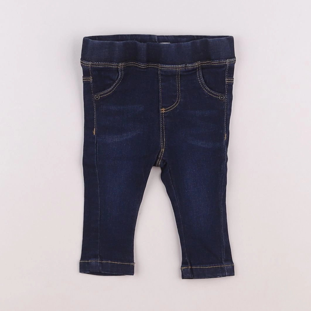 Vertbaudet - jegging bleu - 3 mois