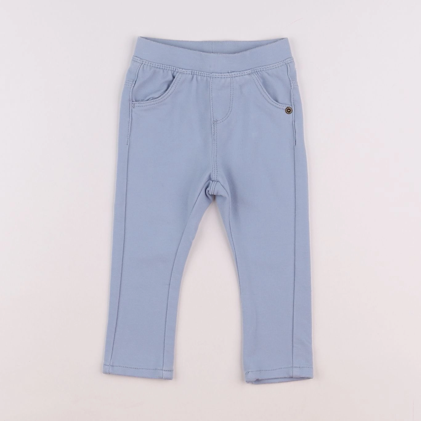 Vertbaudet - jegging bleu - 9 mois