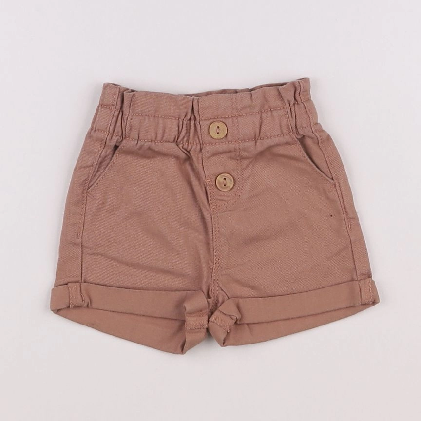 Vertbaudet - short marron - 3 mois