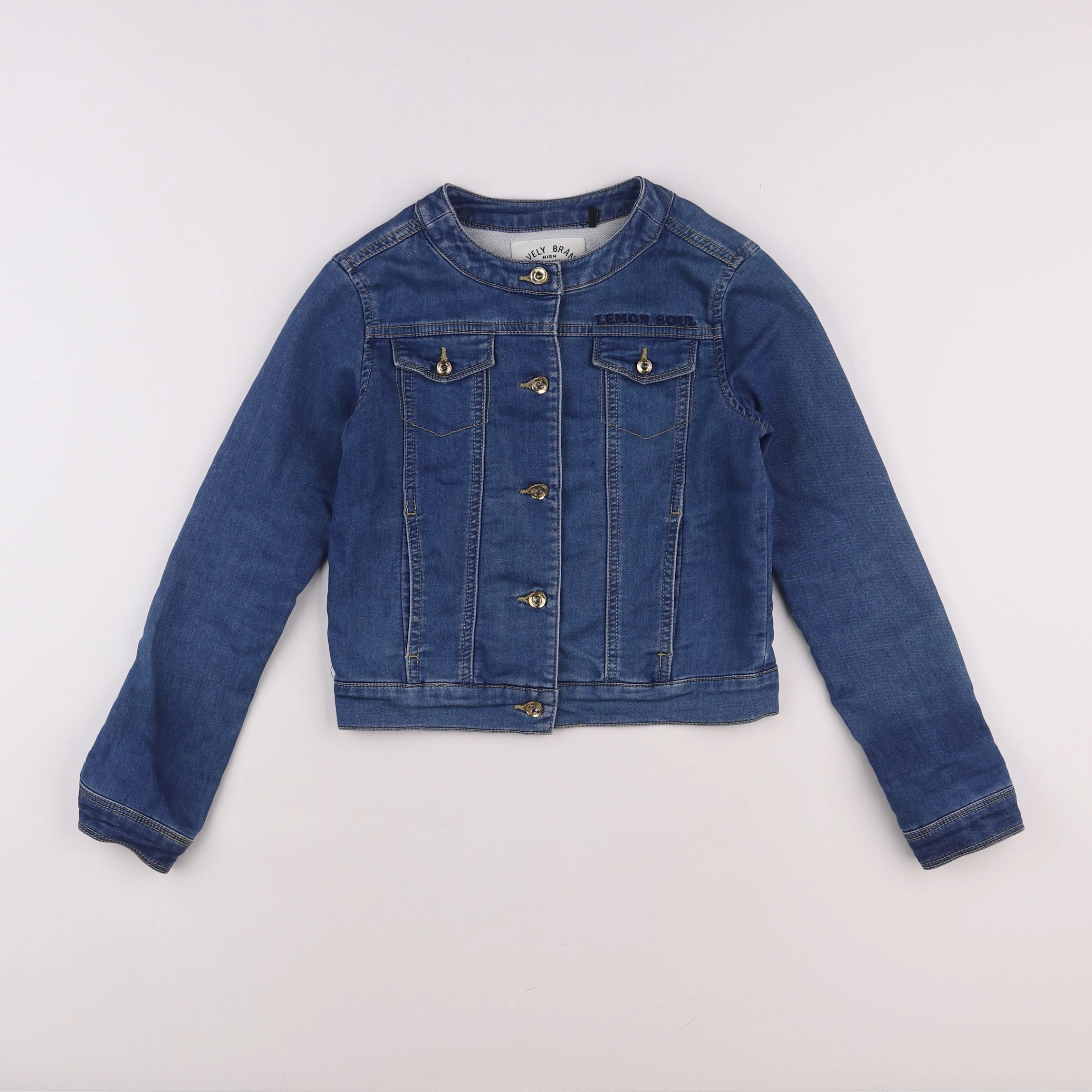 IKKS - veste imprimé au dos bleu - 10 ans