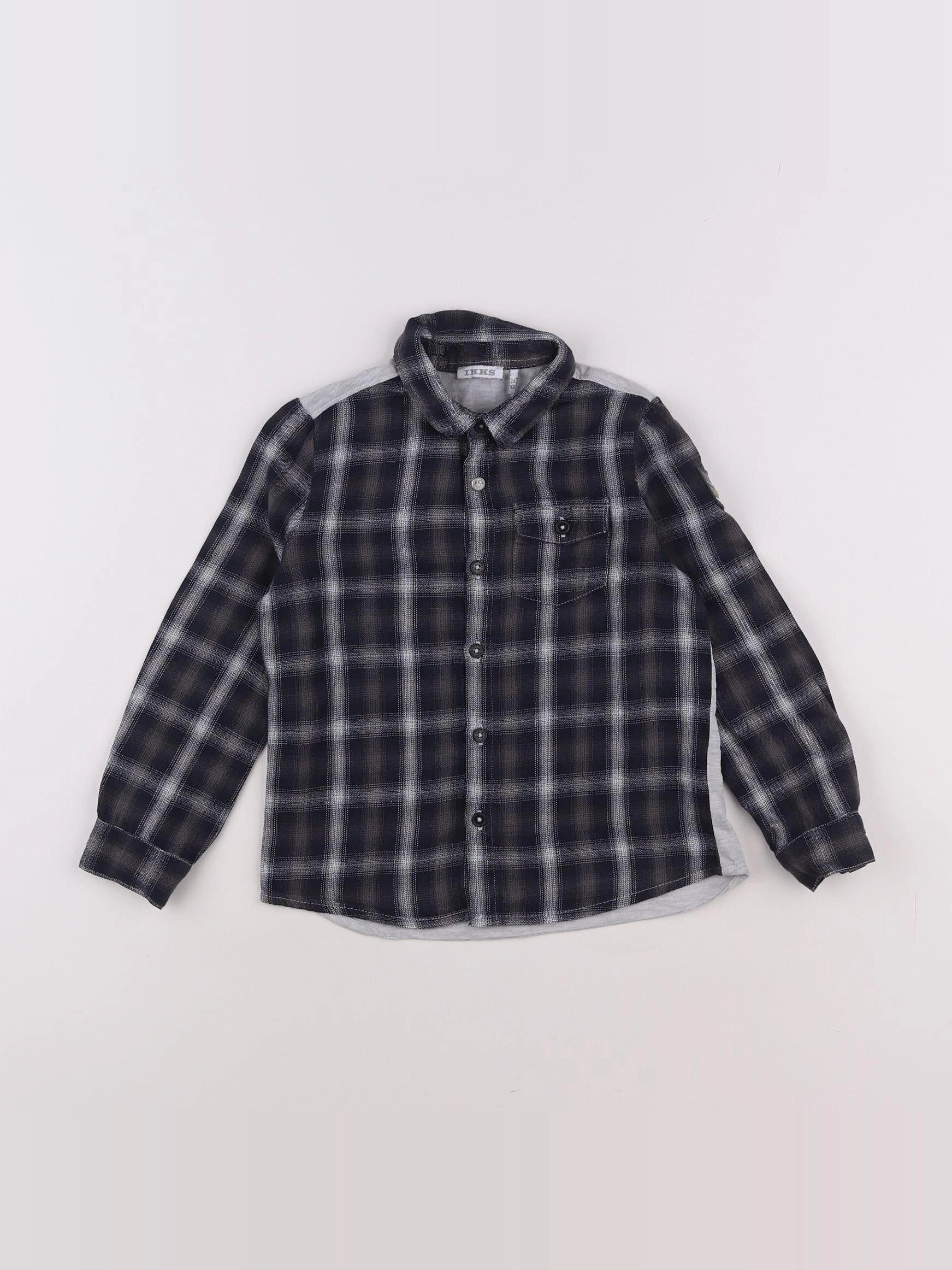 IKKS - chemise bleu, gris - 3 ans